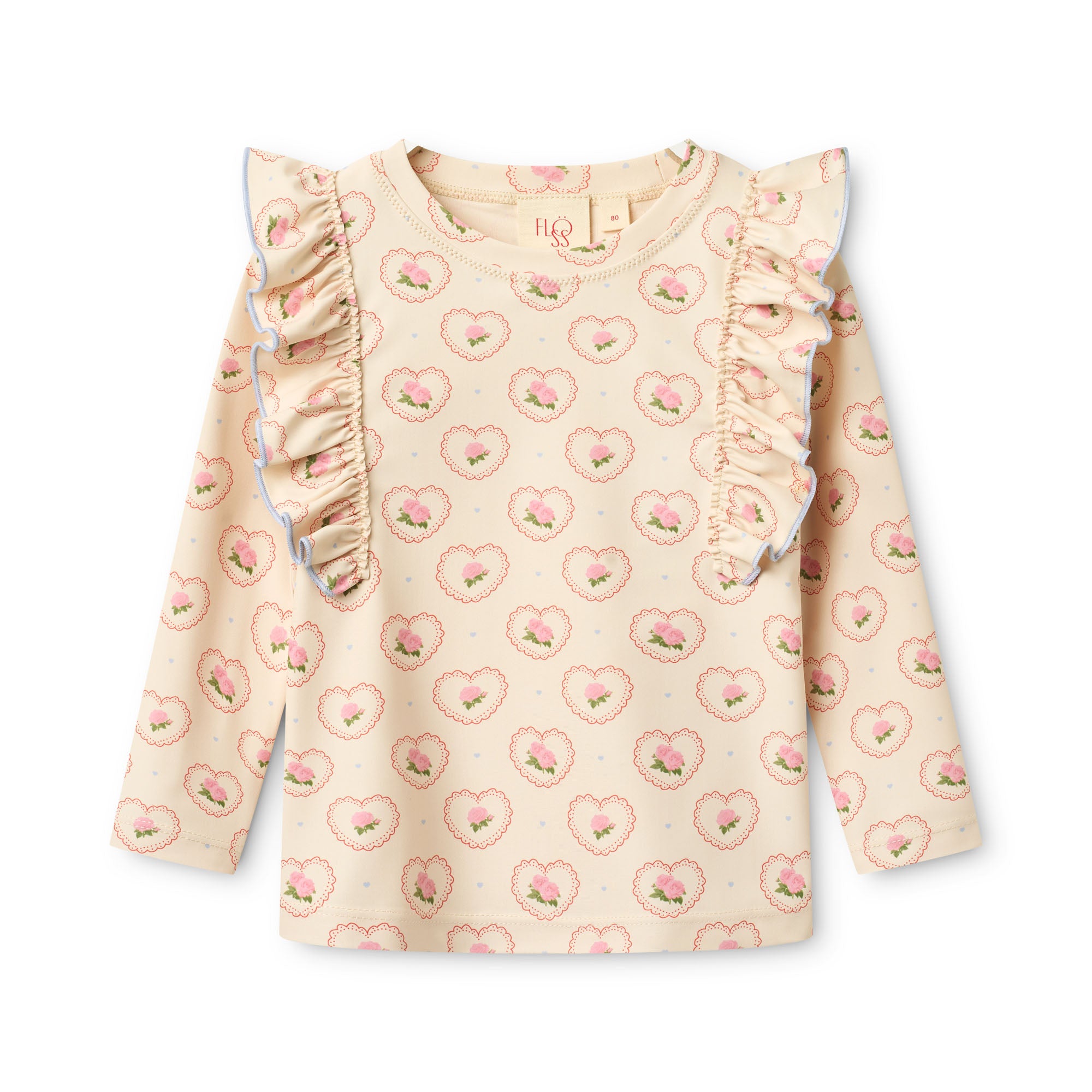 Flöss  Coral Swim Tee  Rosy Heart