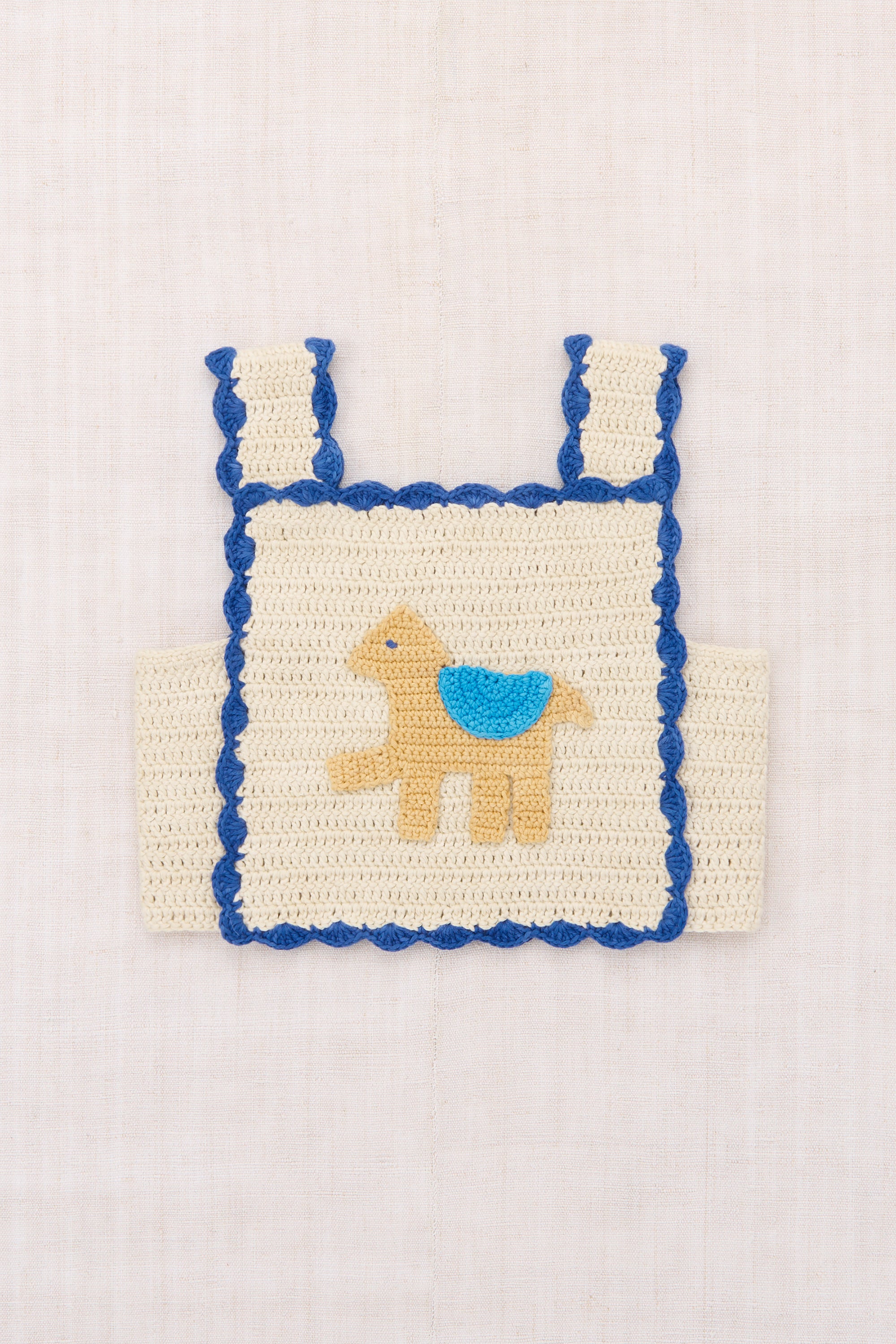 Misha & Puff CROCHET HORSE TOP MARZIPAN 26ss Drop2