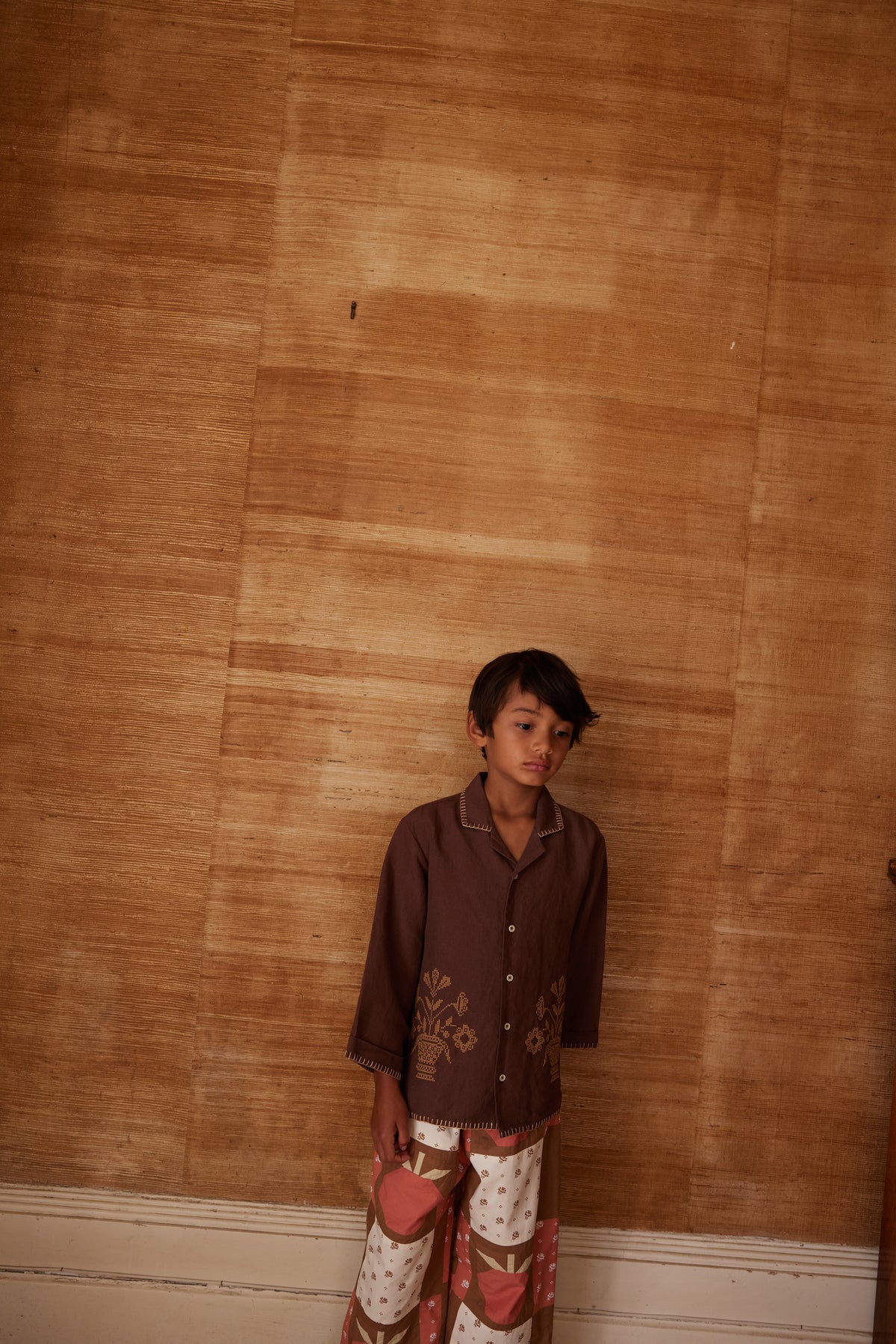 APOLINA  DONNY LS SHIRT - DARK CHOCOLATE