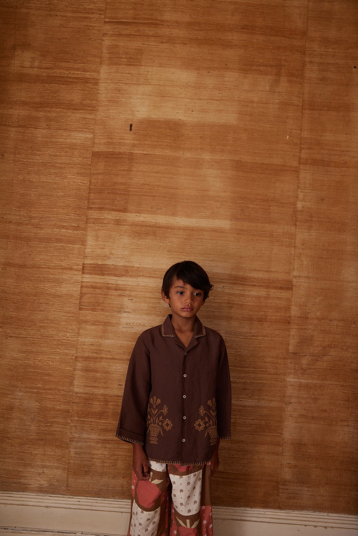 APOLINA  DONNY LS SHIRT - DARK CHOCOLATE