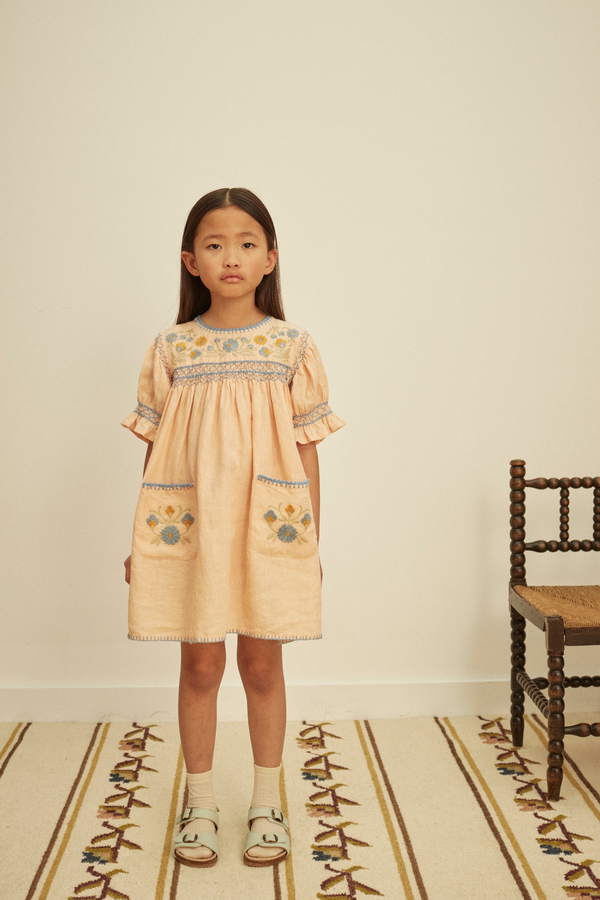 APOLINA  DORA DRESS - SATIN PINK