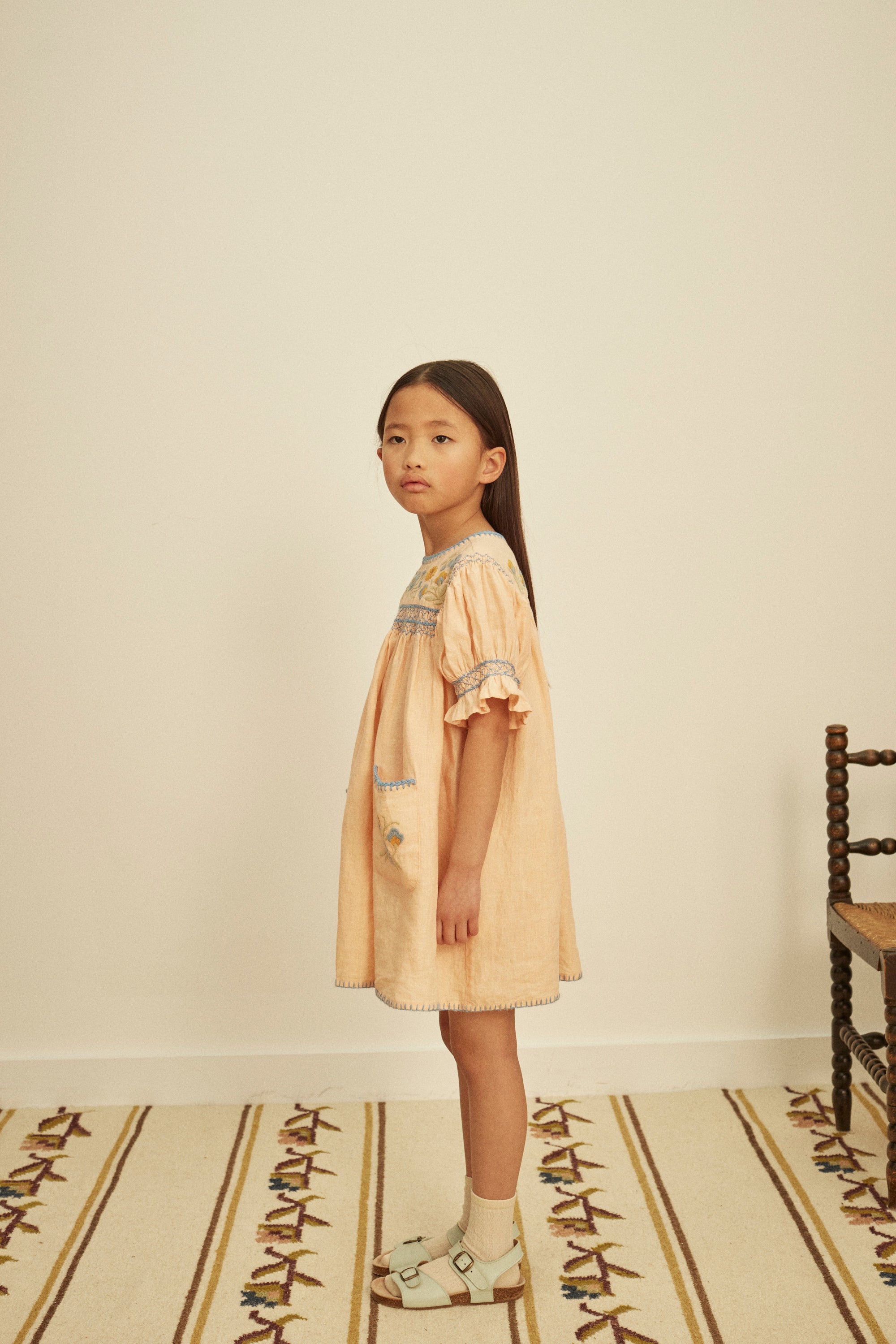 APOLINA  DORA DRESS - SATIN PINK