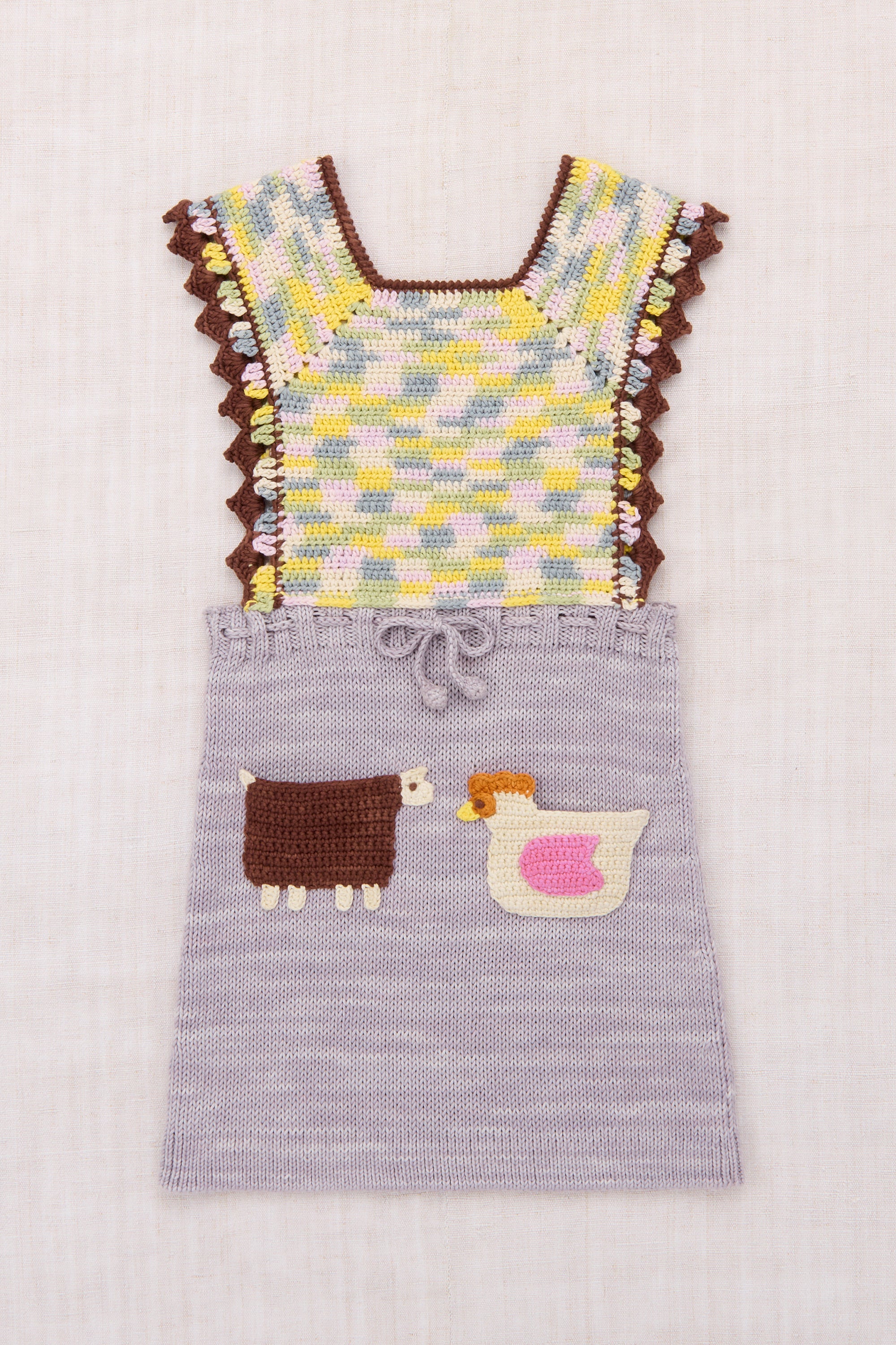 Misha & Puff FARM TOPANGA PINAFORE MIST 26ss Drop1