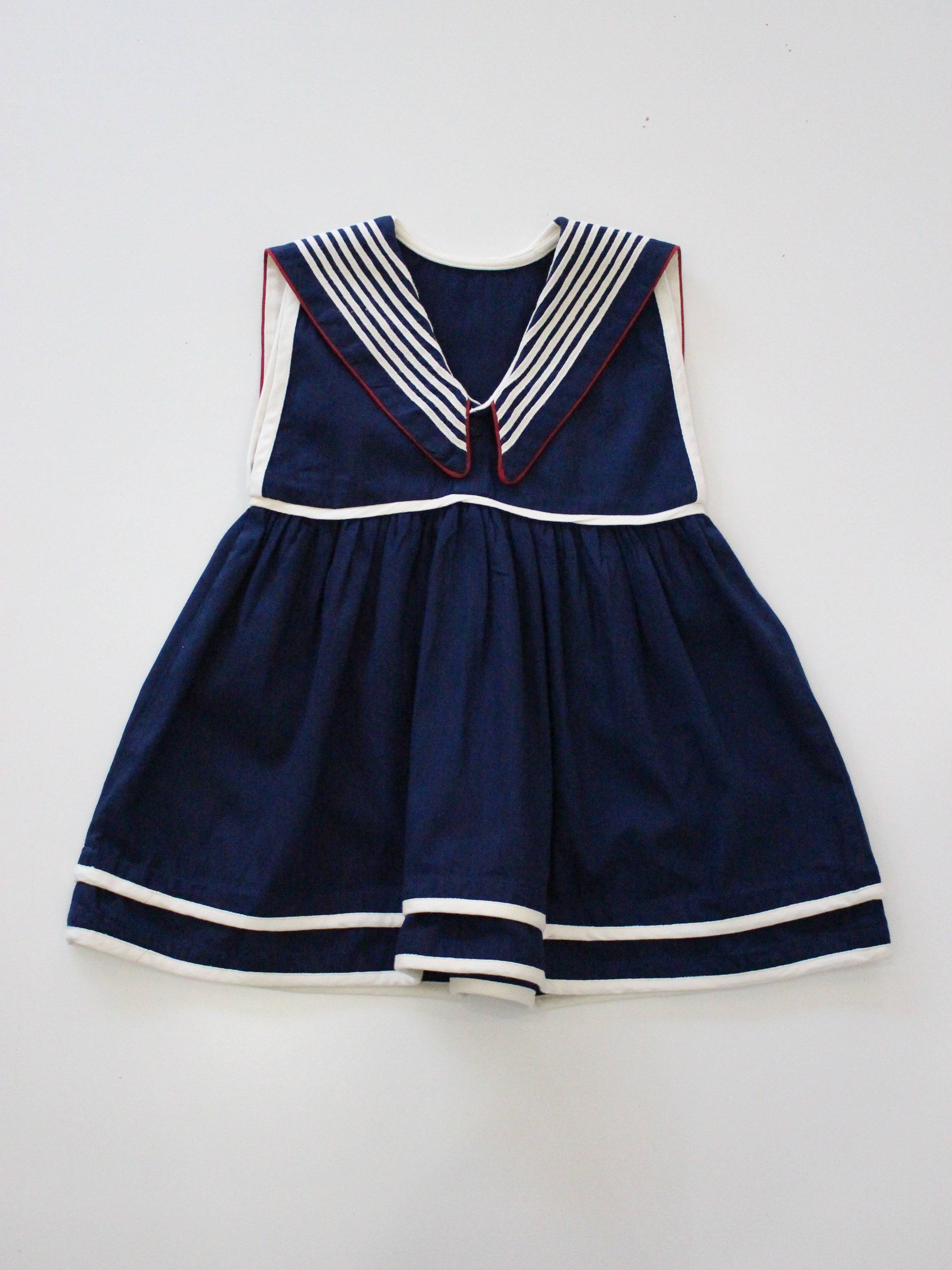BONJOUR DIARY    Sailor dress Dark navy blue solid Denim