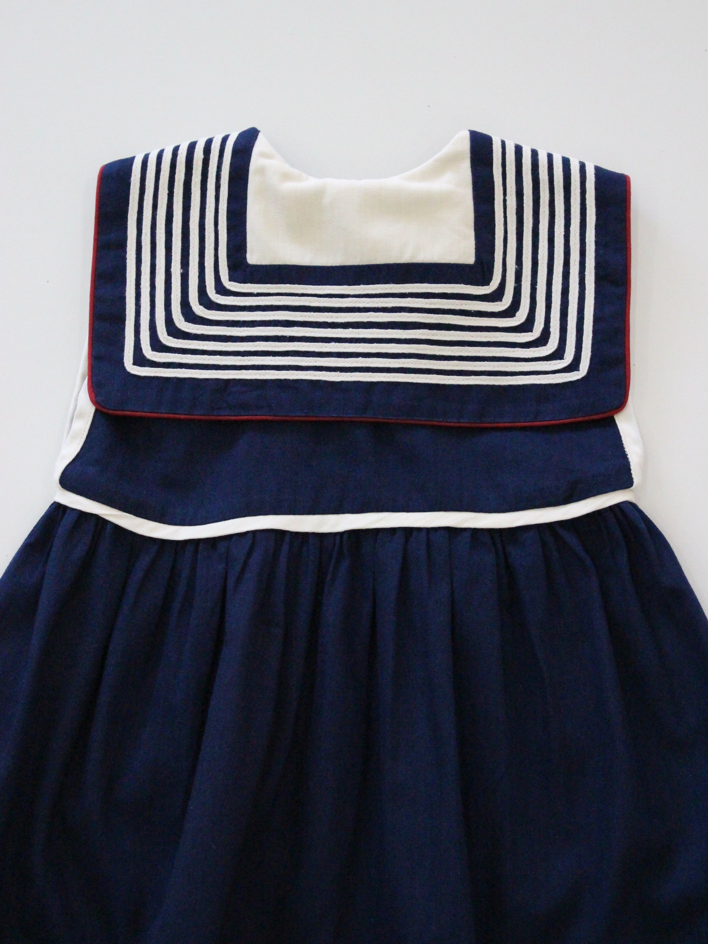 BONJOUR DIARY    Sailor dress Dark navy blue solid Denim