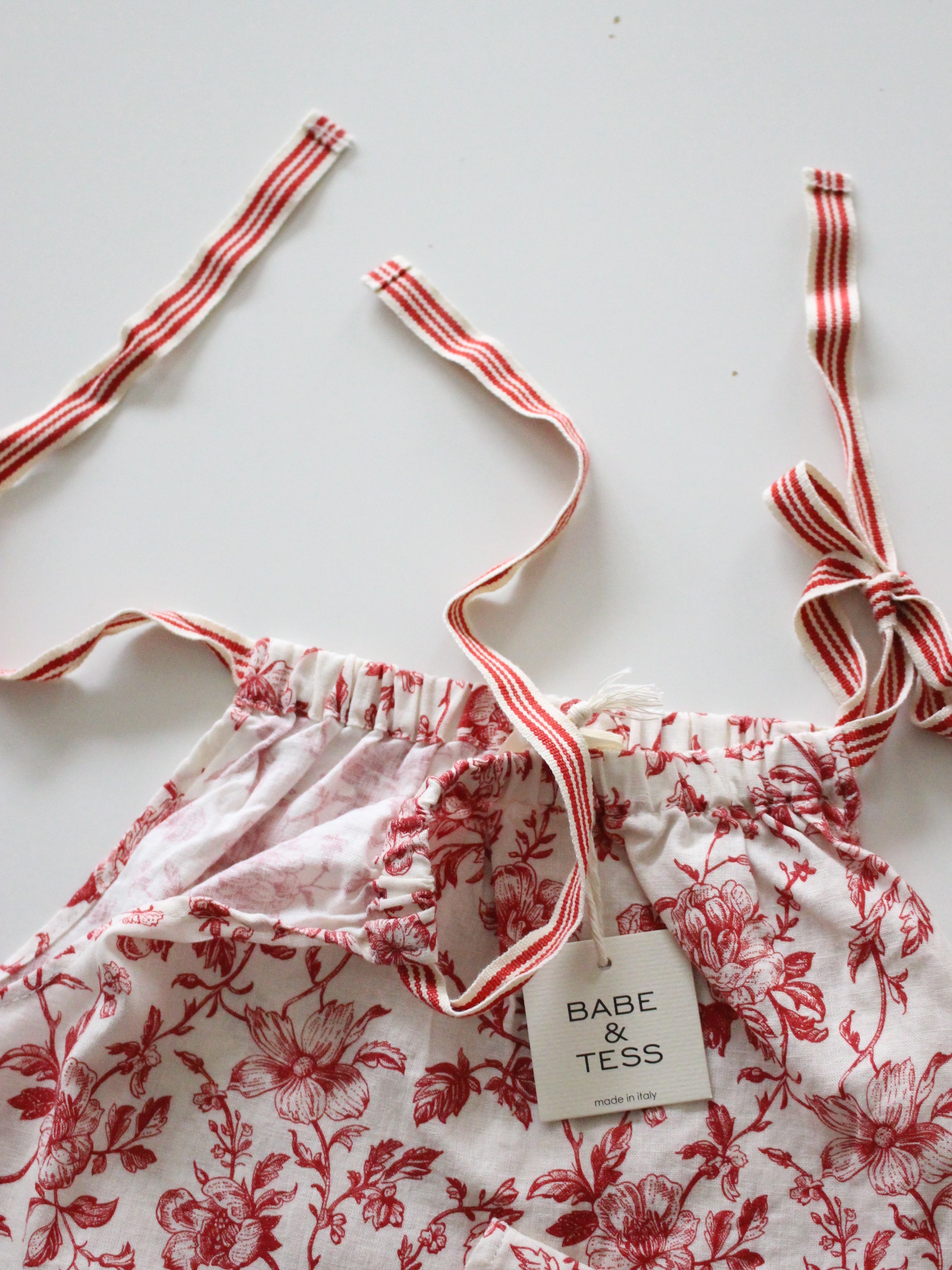 BABE & TESS  Nina Fleurie Linen Strapless Dress  Dusty Pink