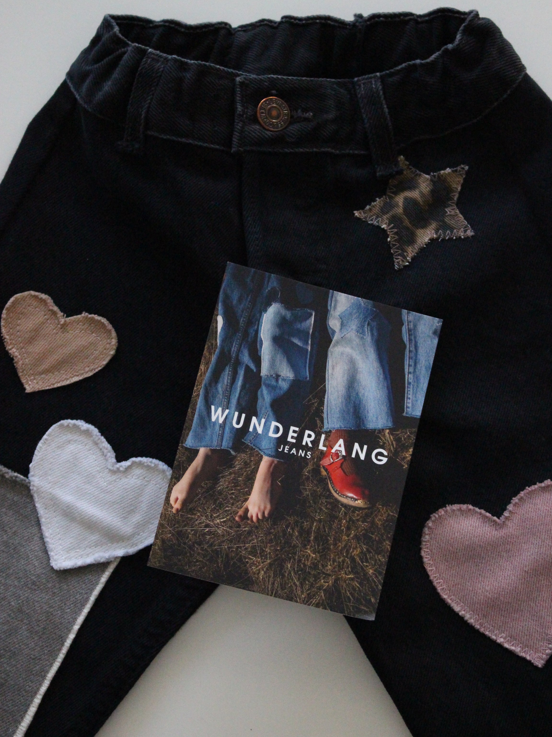 Wunderlang  LOVE Jeans   "black"