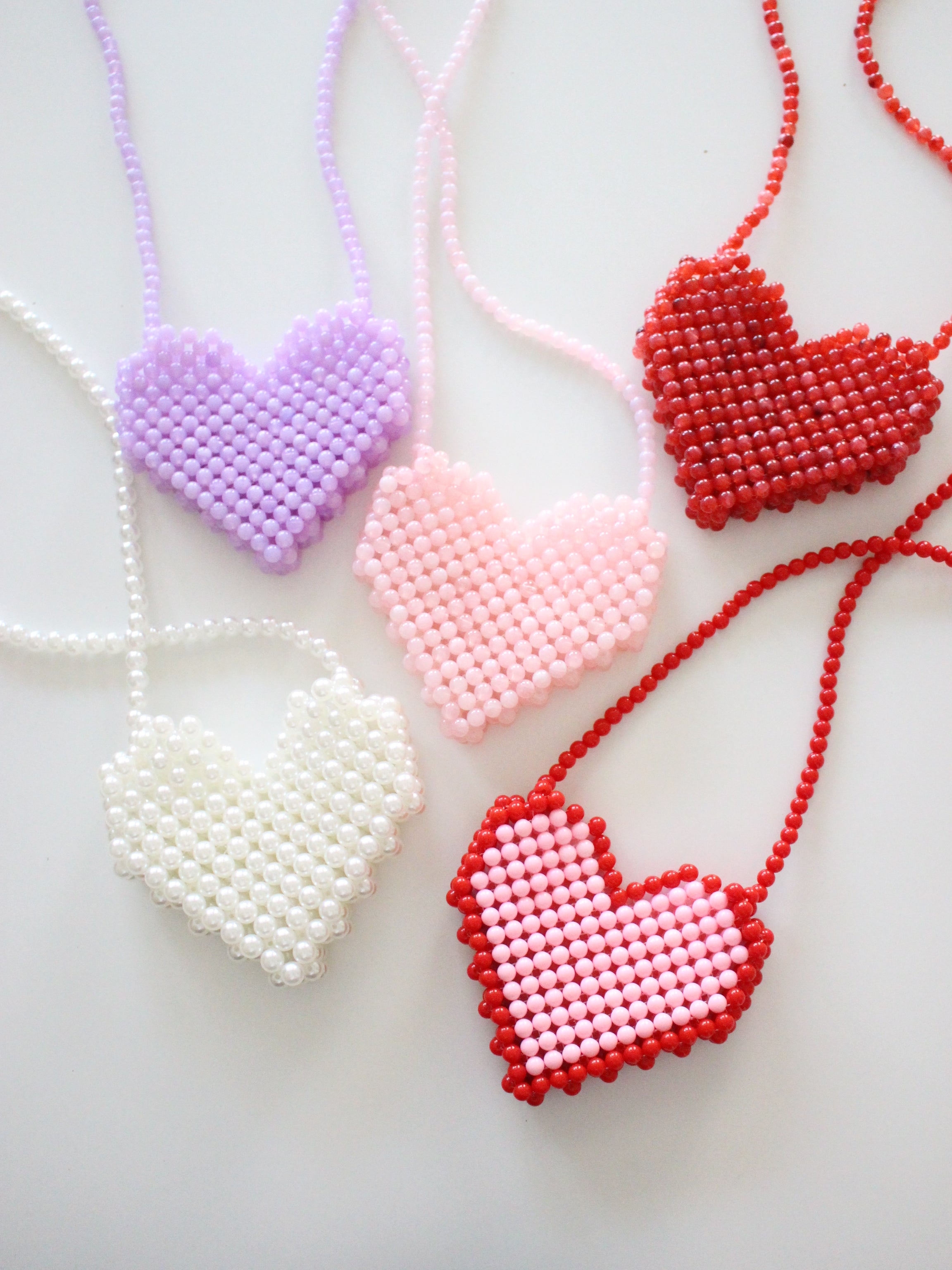 goodots.   Heart pochette  Pearl