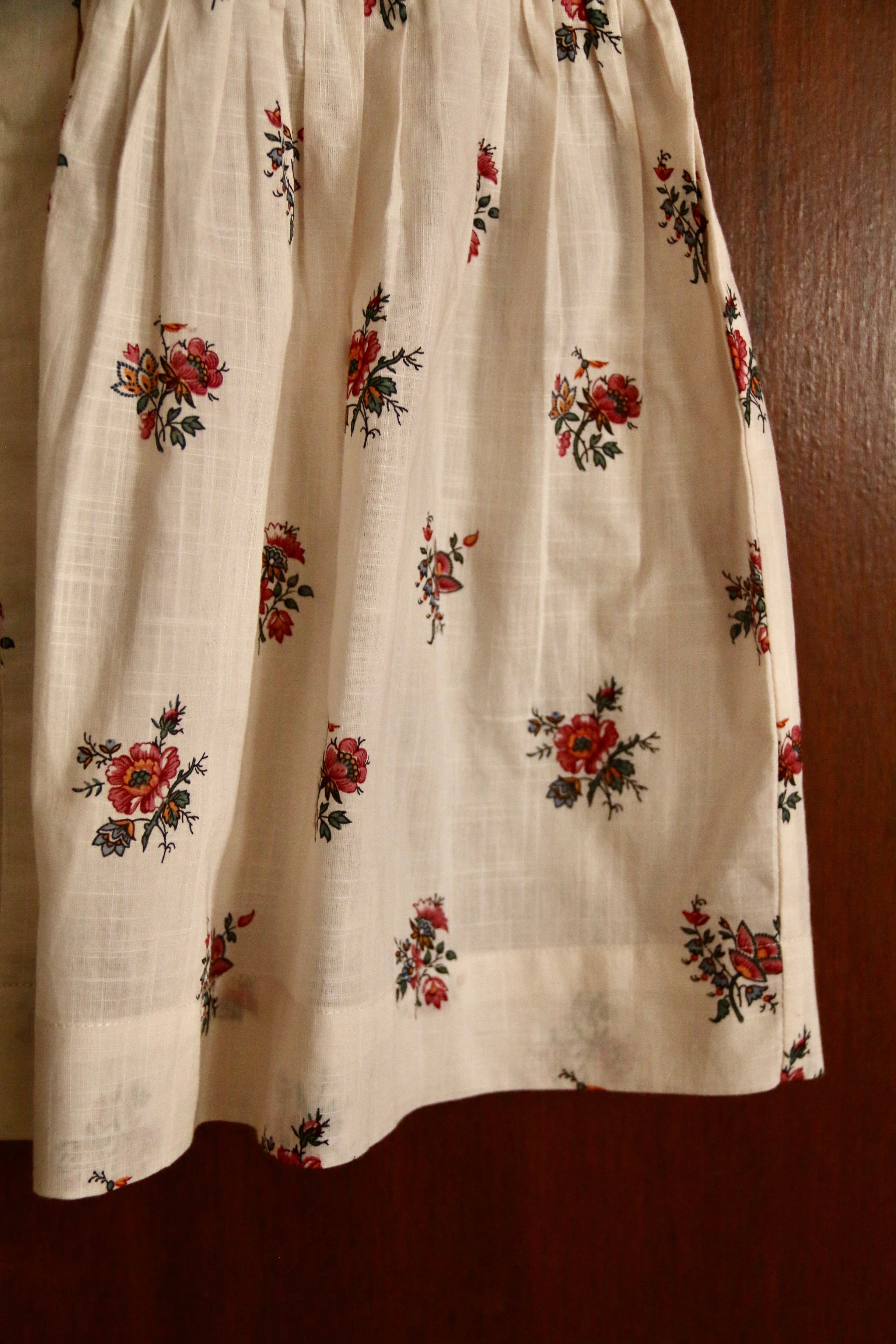 BONJOUR DIARY Tunique with hair clip Garden flowers print - cotton voi