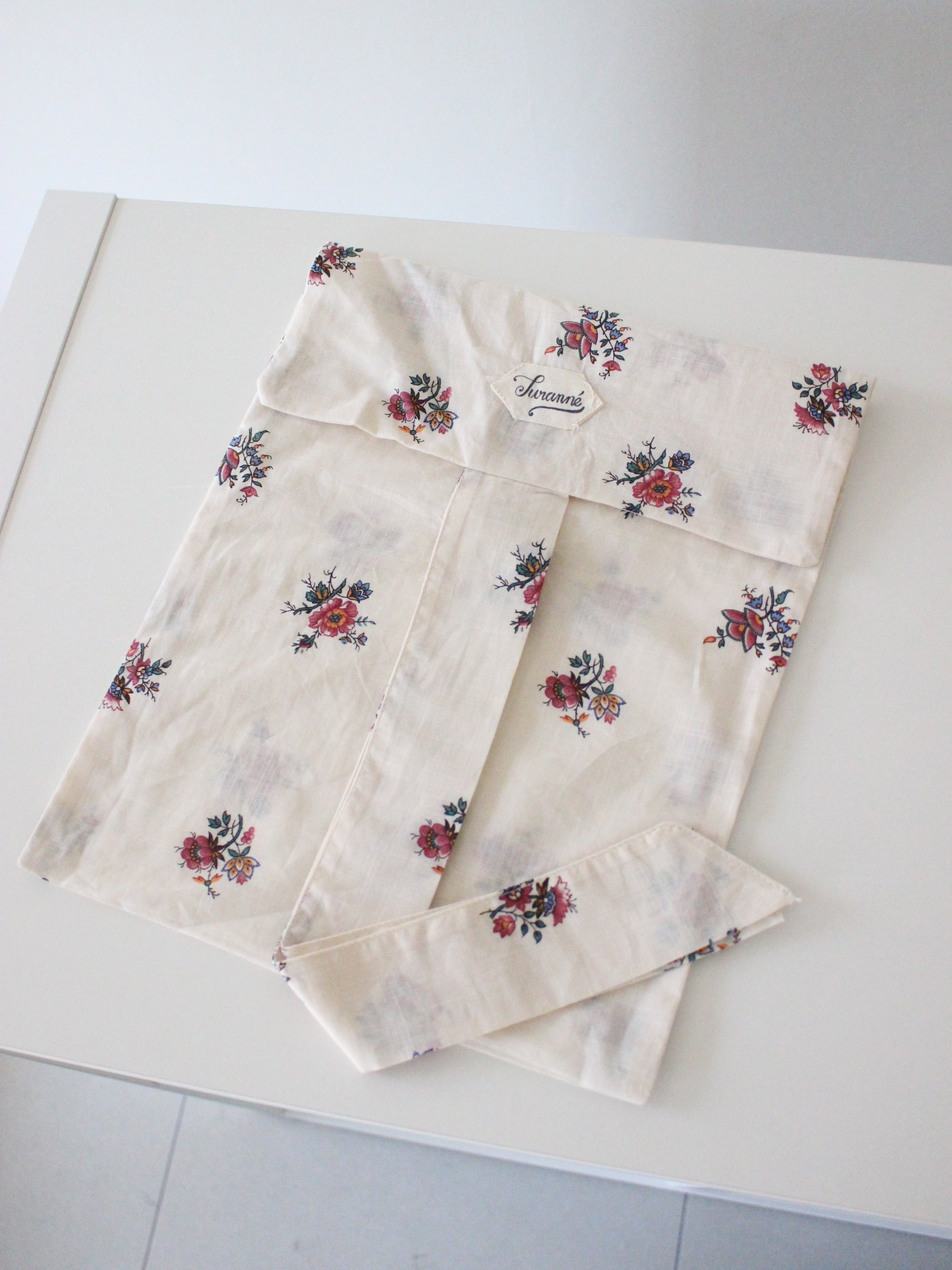 Suranné    Handsmock blouse Garden print - organic slub voile 大人SIZE