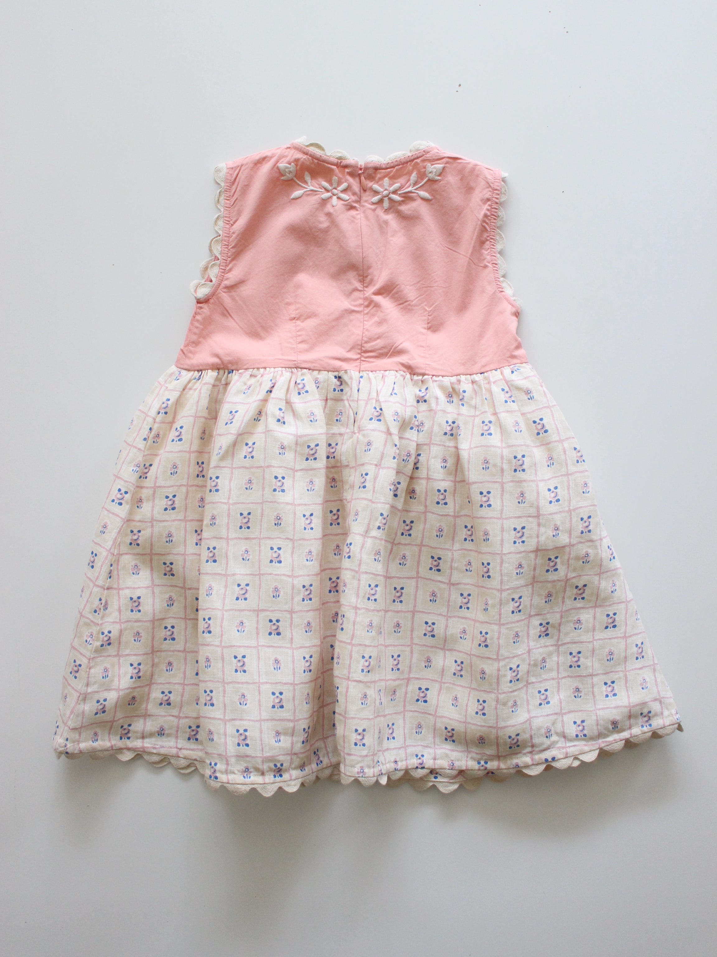 APOLINA  LOLA DRESS  ROSEPANEL CREAM/PEONY