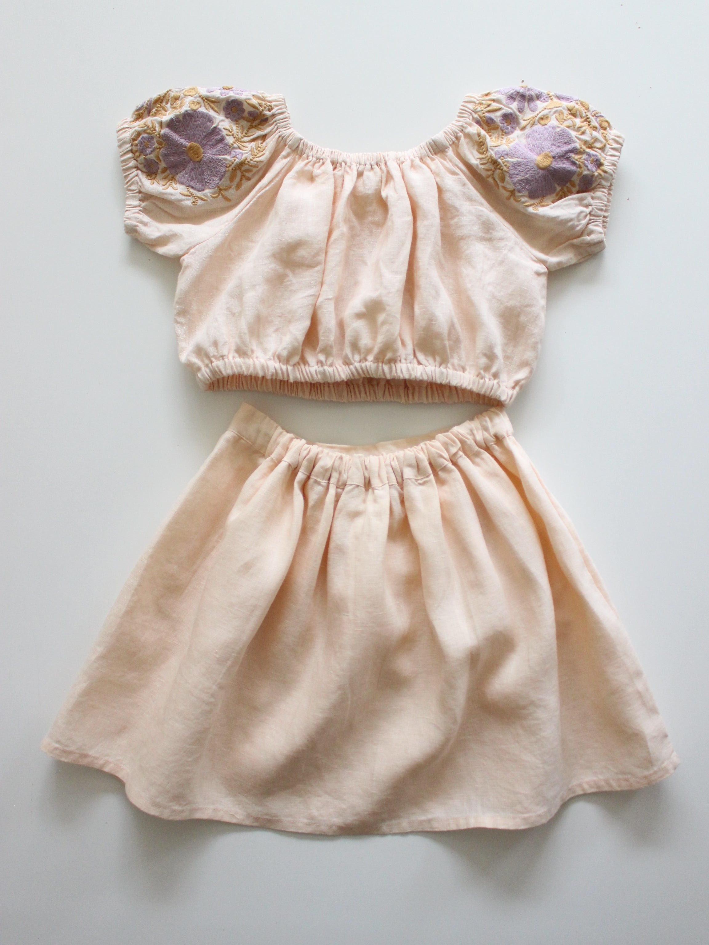APOLINA VELMA SKIRT SET BLUSH