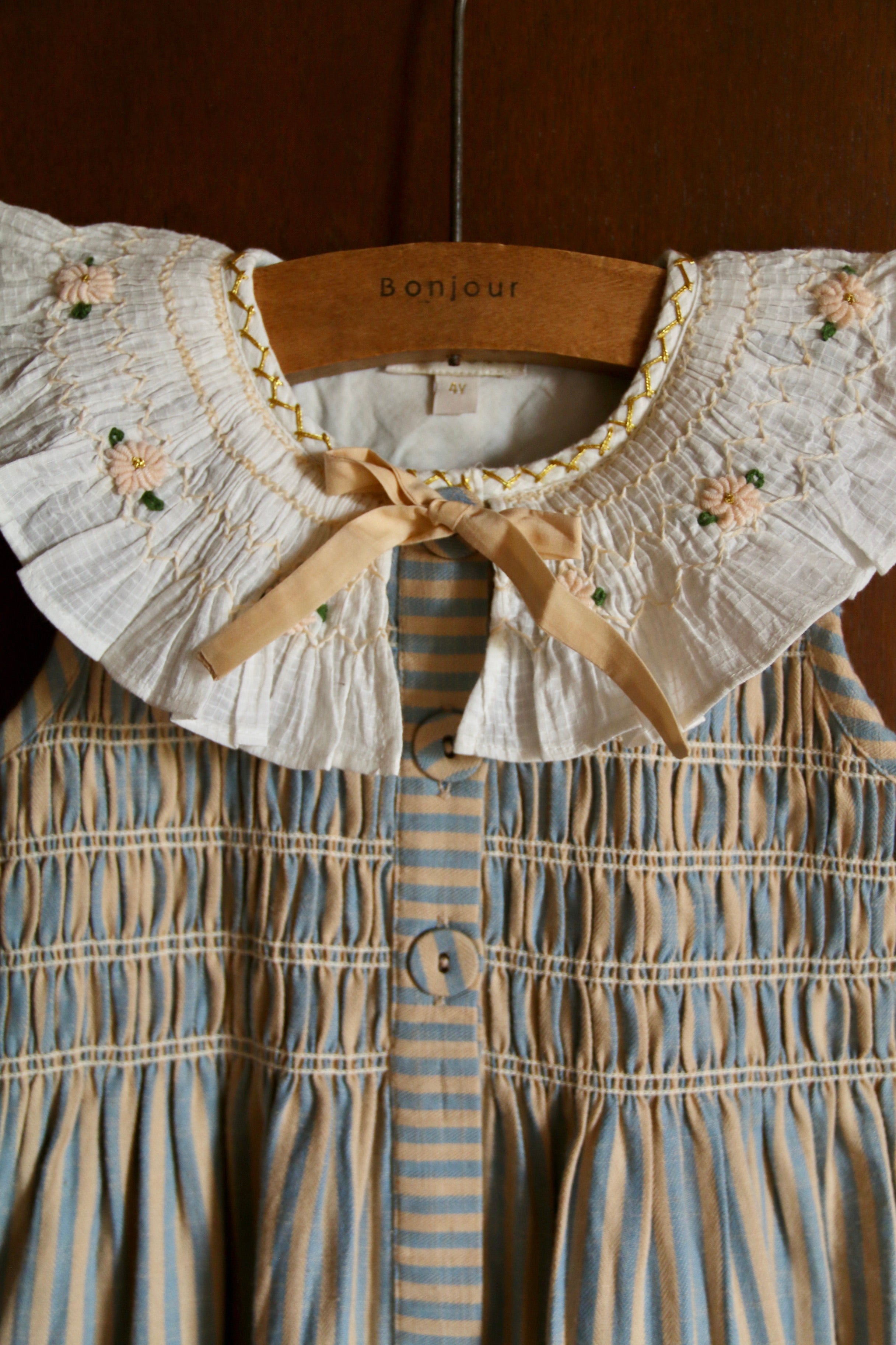 BONJOUR DIARY Tunique with hairclip Transat stripe
