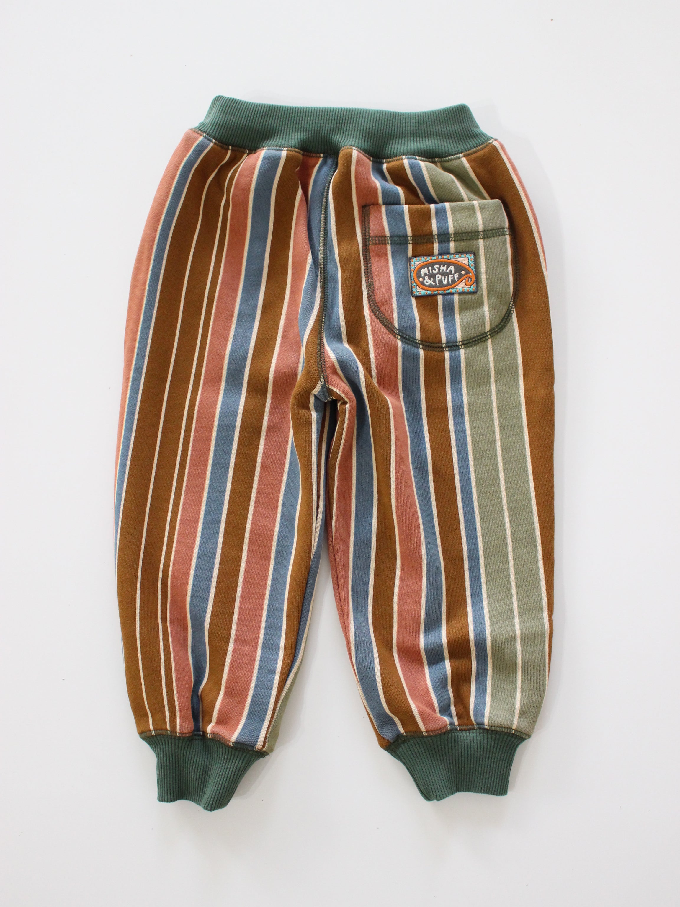 Misha & Puff　COURT JOGGER (NUTMEG AFTERSCHOOL STRIPE)　26aw Drop1