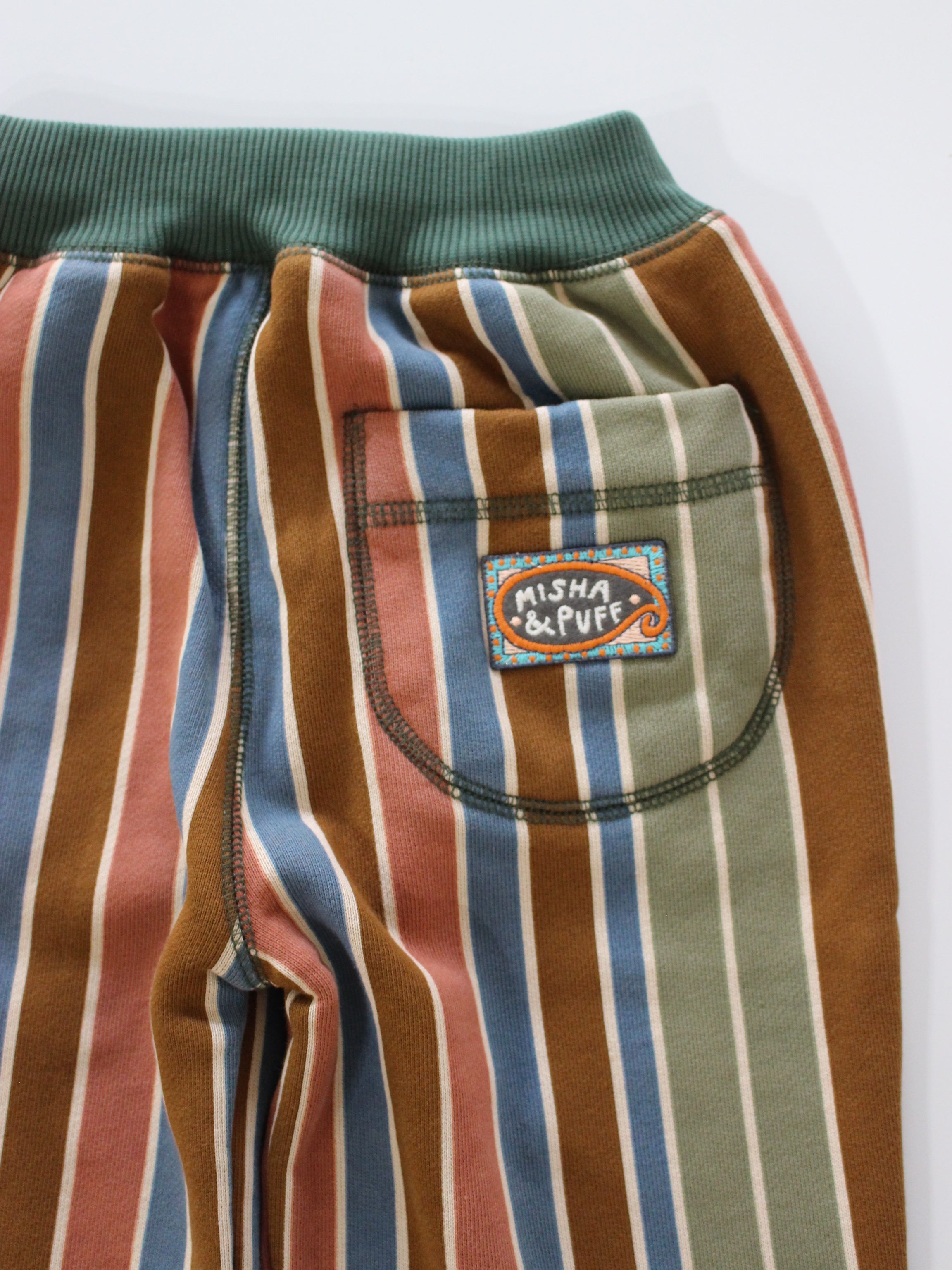 Misha & Puff　COURT JOGGER (NUTMEG AFTERSCHOOL STRIPE)　26aw Drop1