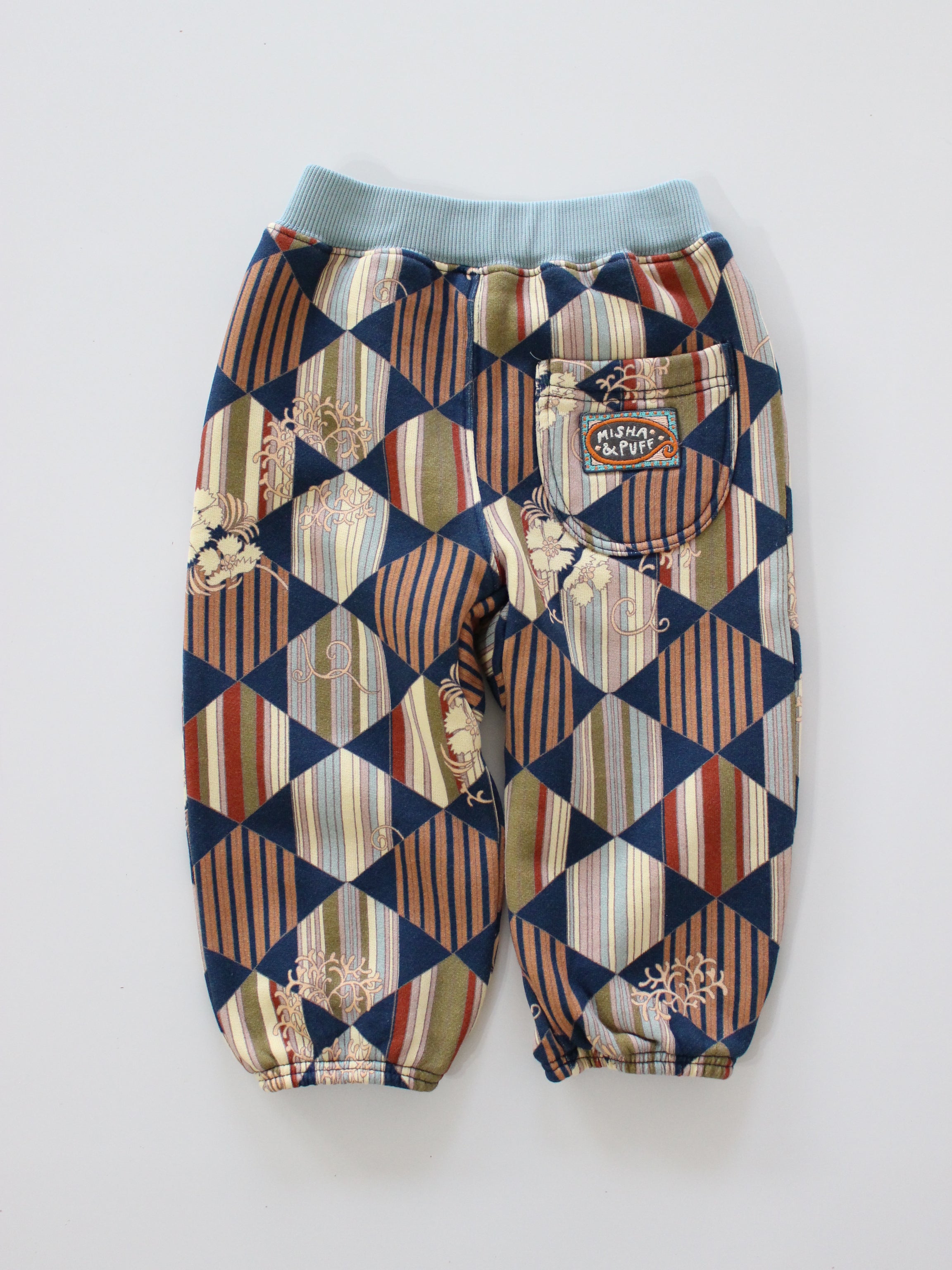 Misha & Puff   BABY GYMCLASS JOGGER (MARINE BLUE Tessellation)    26aw Drop1