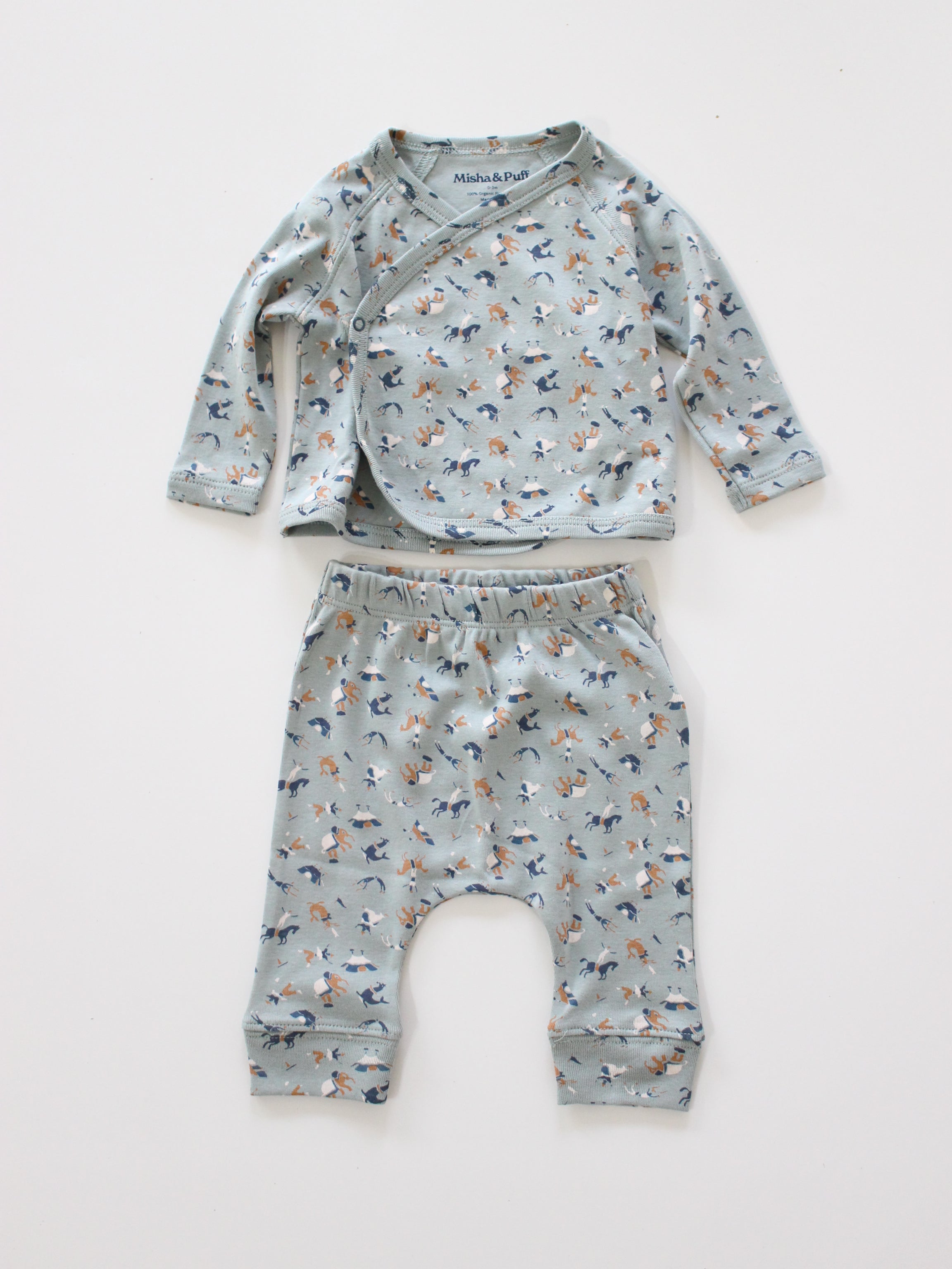 Misha & Puff   BABY WRAP SET (ONSEN CIRCUS)   26aw Drop1