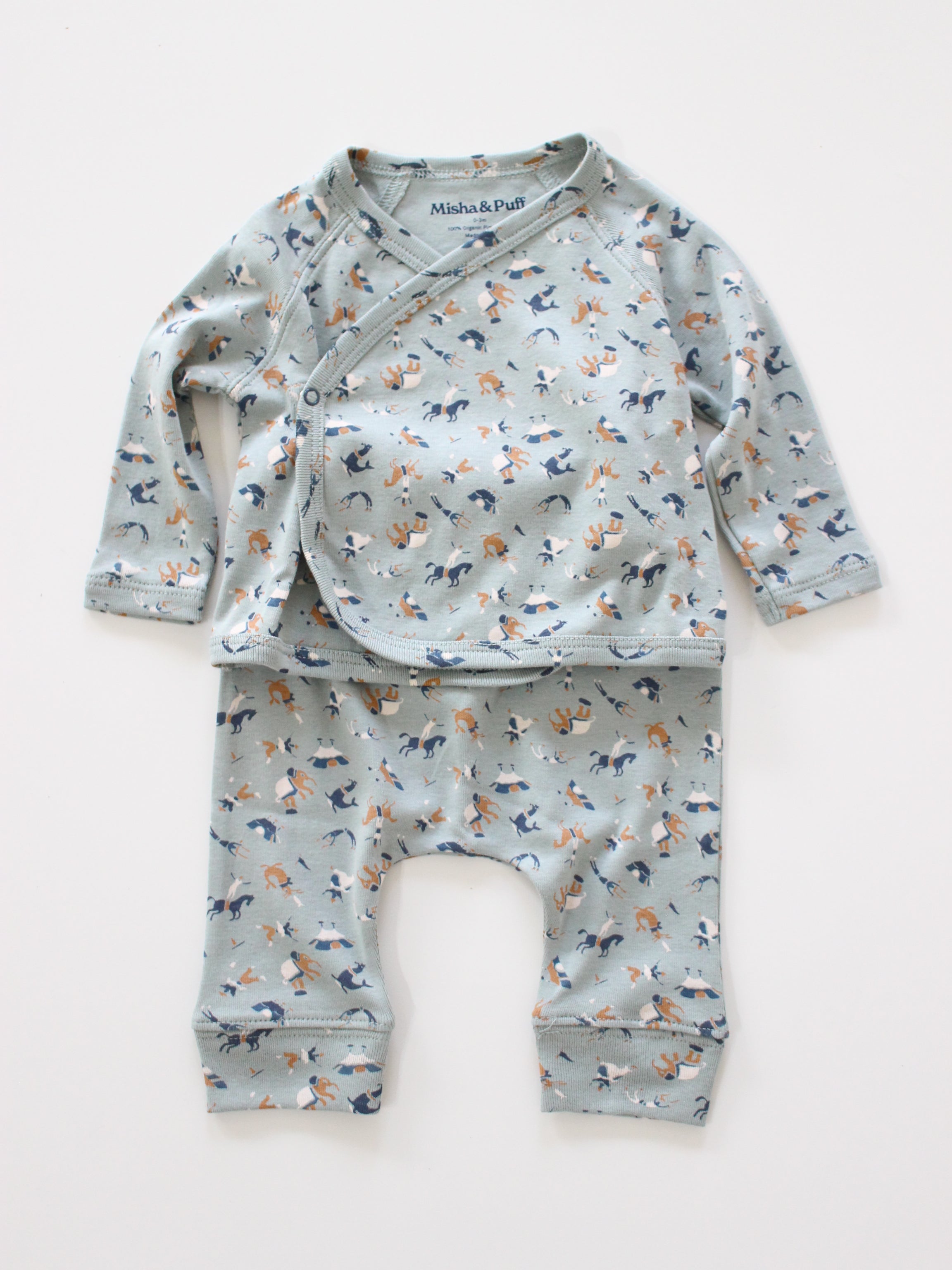 Misha & Puff   BABY WRAP SET (ONSEN CIRCUS)   26aw Drop1