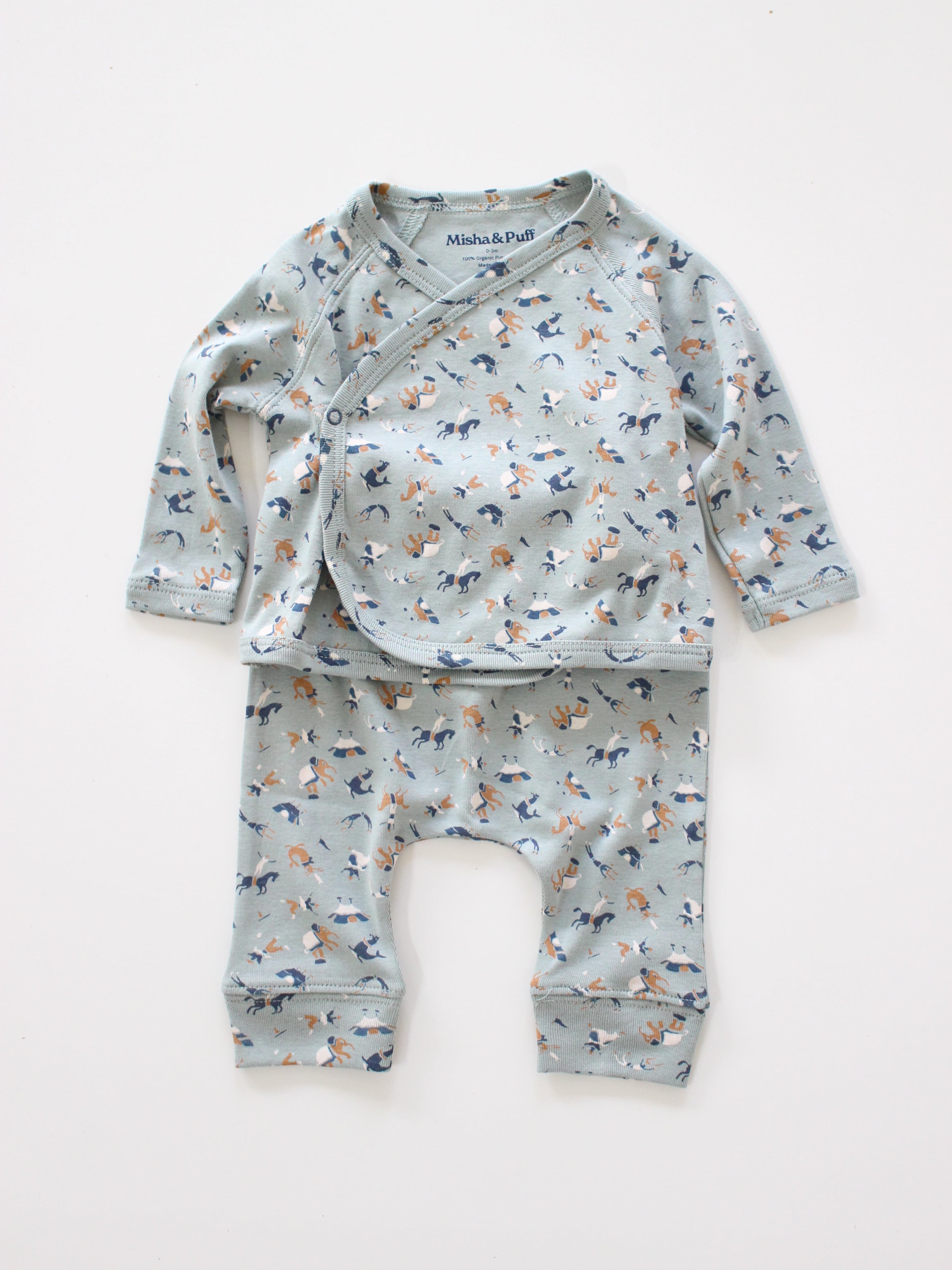Misha & Puff   BABY WRAP SET (ONSEN CIRCUS)   26aw Drop1