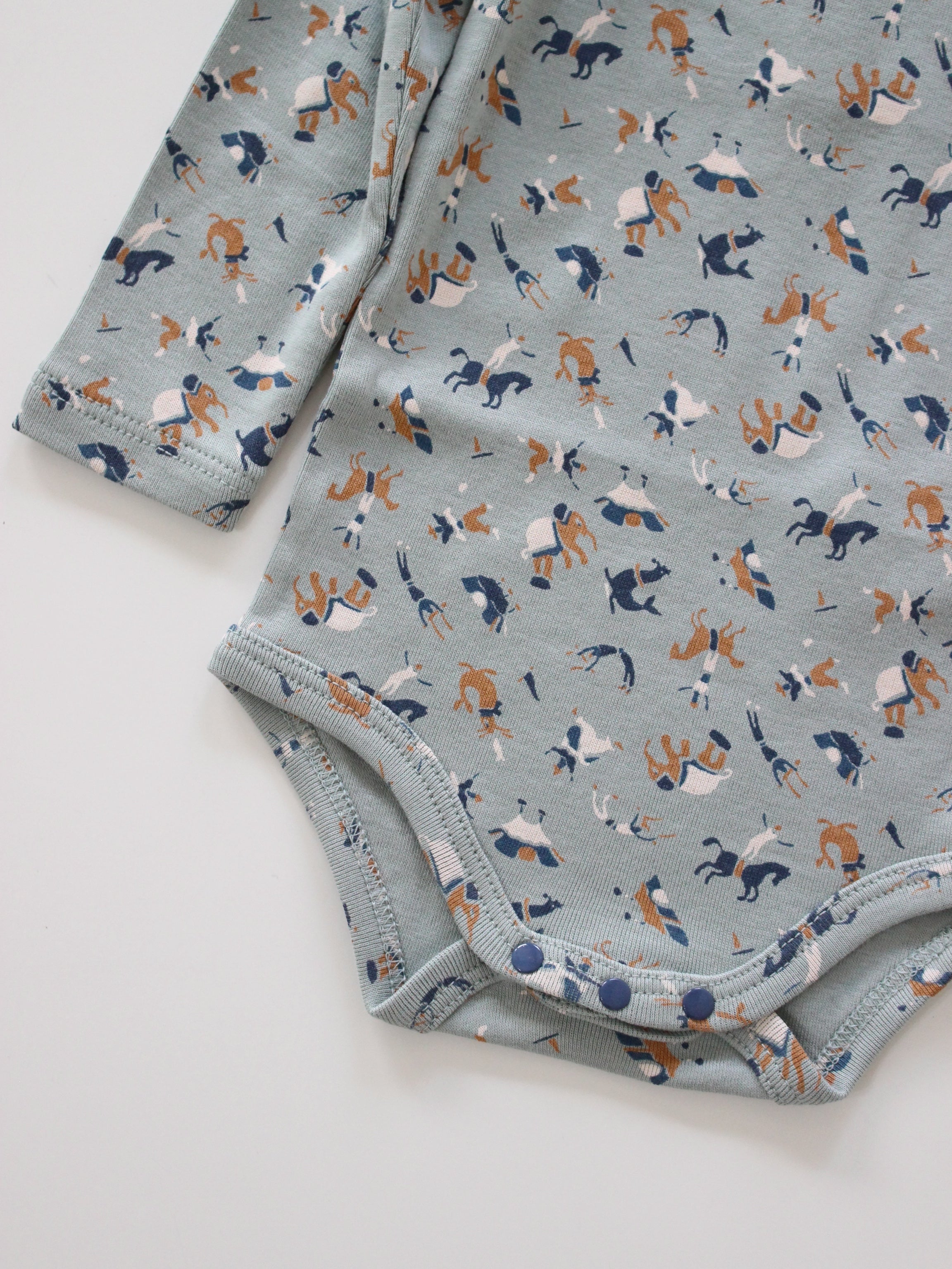 Misha & Puff BABY PETIT COLLAR ONESIE (ONSEN CIRCUS) 26aw Drop1