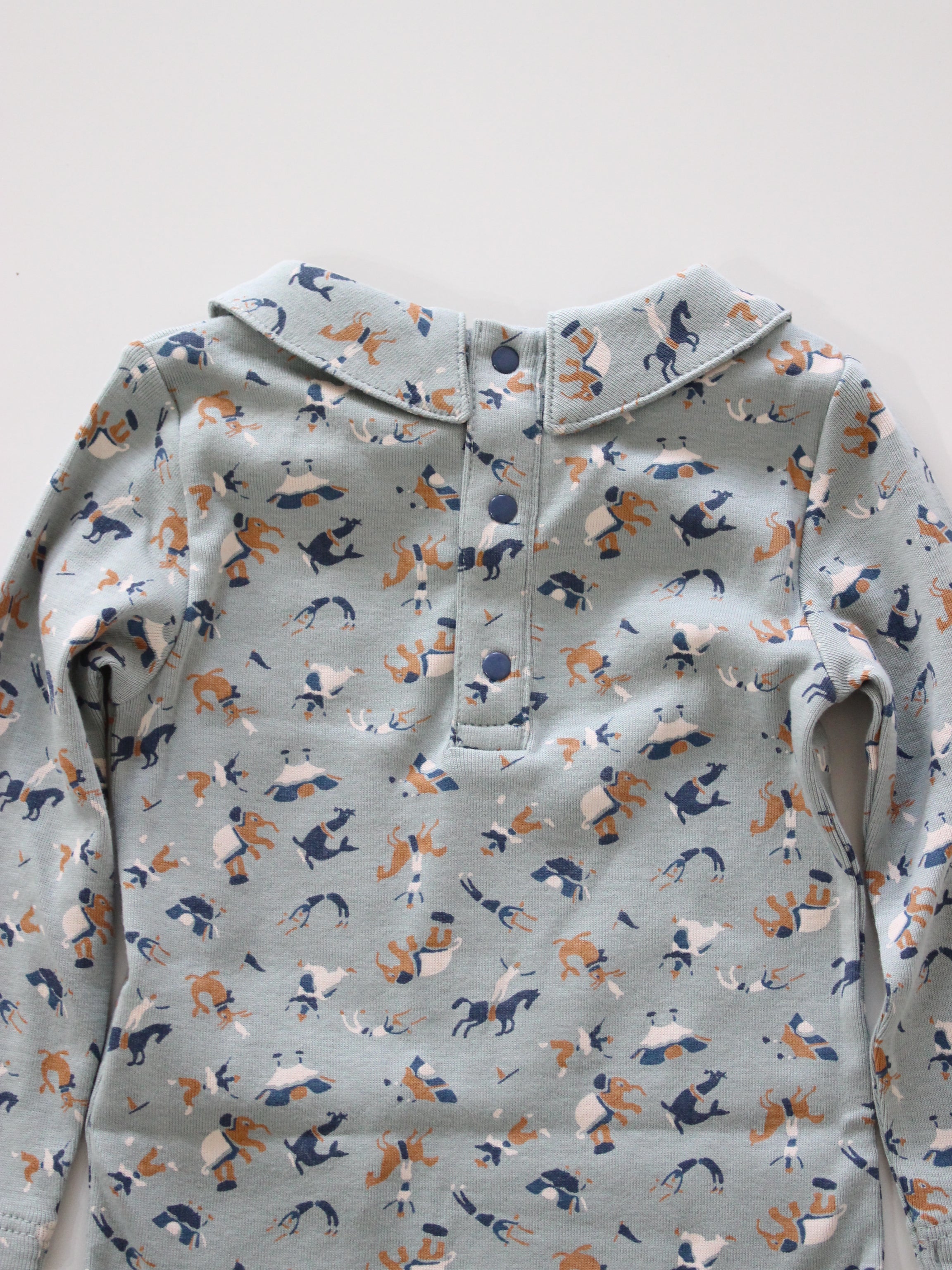 Misha & Puff BABY PETIT COLLAR ONESIE (ONSEN CIRCUS) 26aw Drop1