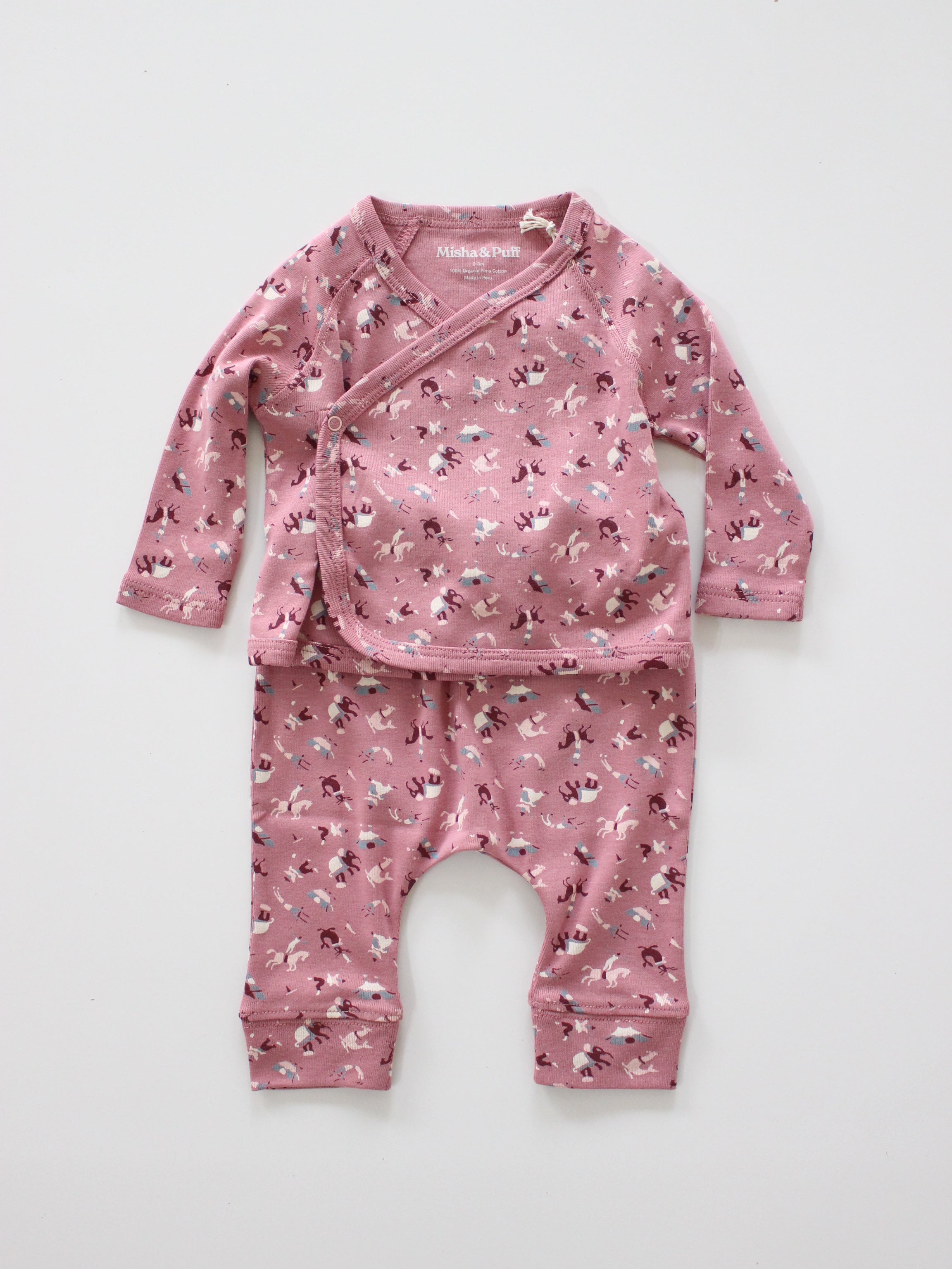 Misha & Puff BABY WRAP SET (ANTIQUE ROSE CIRCUS) 26aw Drop1