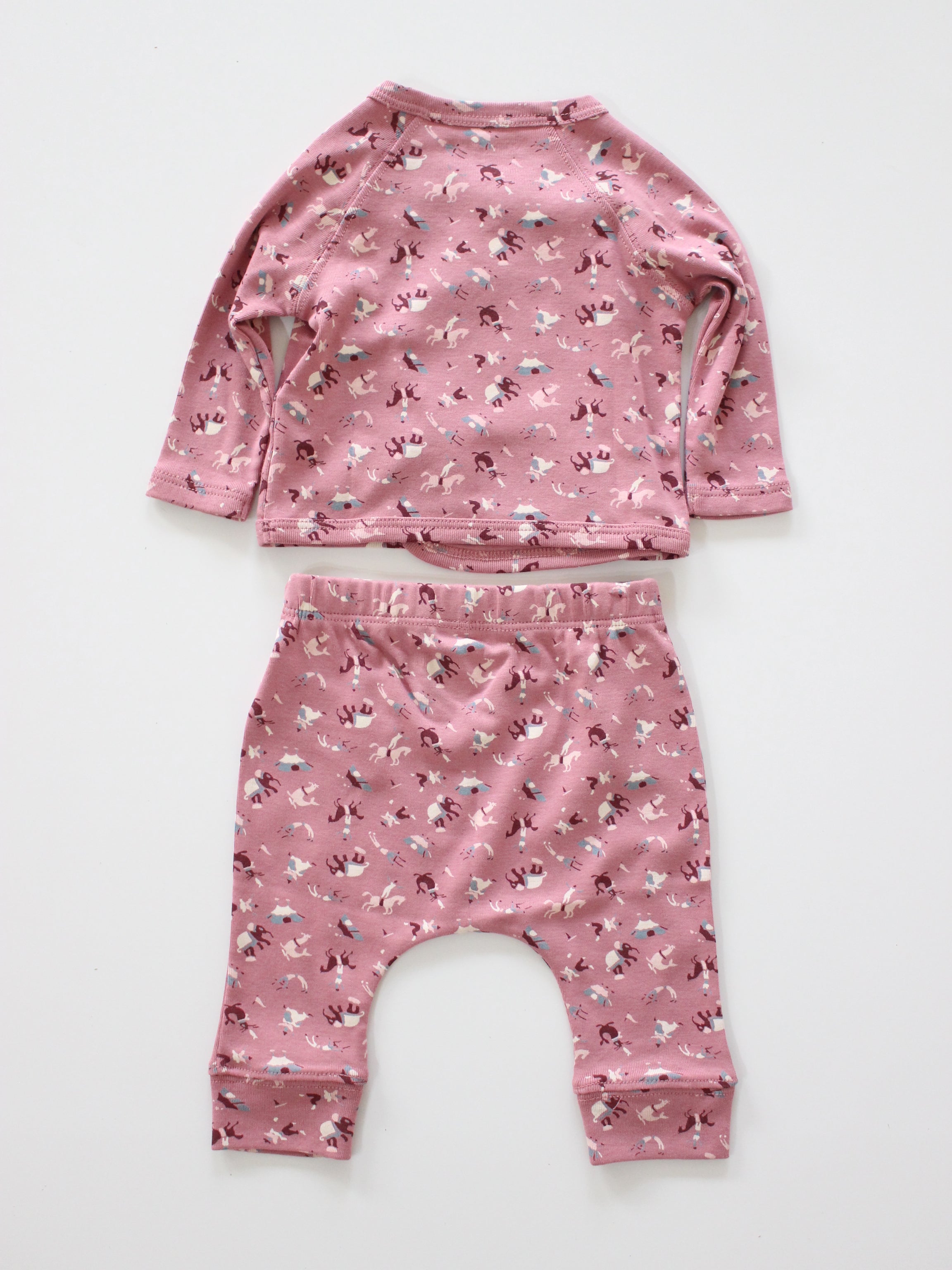 Misha & Puff   BABY WRAP SET (ANTIQUE ROSE CIRCUS)   26aw Drop1
