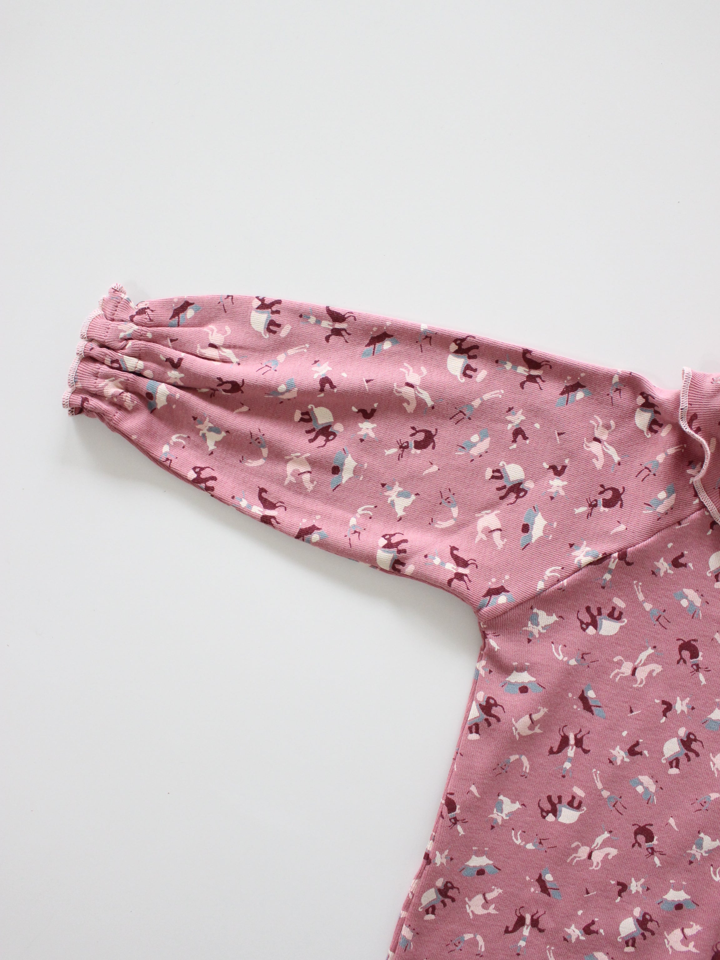 Misha & Puff BABY PIERROT ONESIE (ANTIQUE ROSE CIRCUS) 26aw Drop1