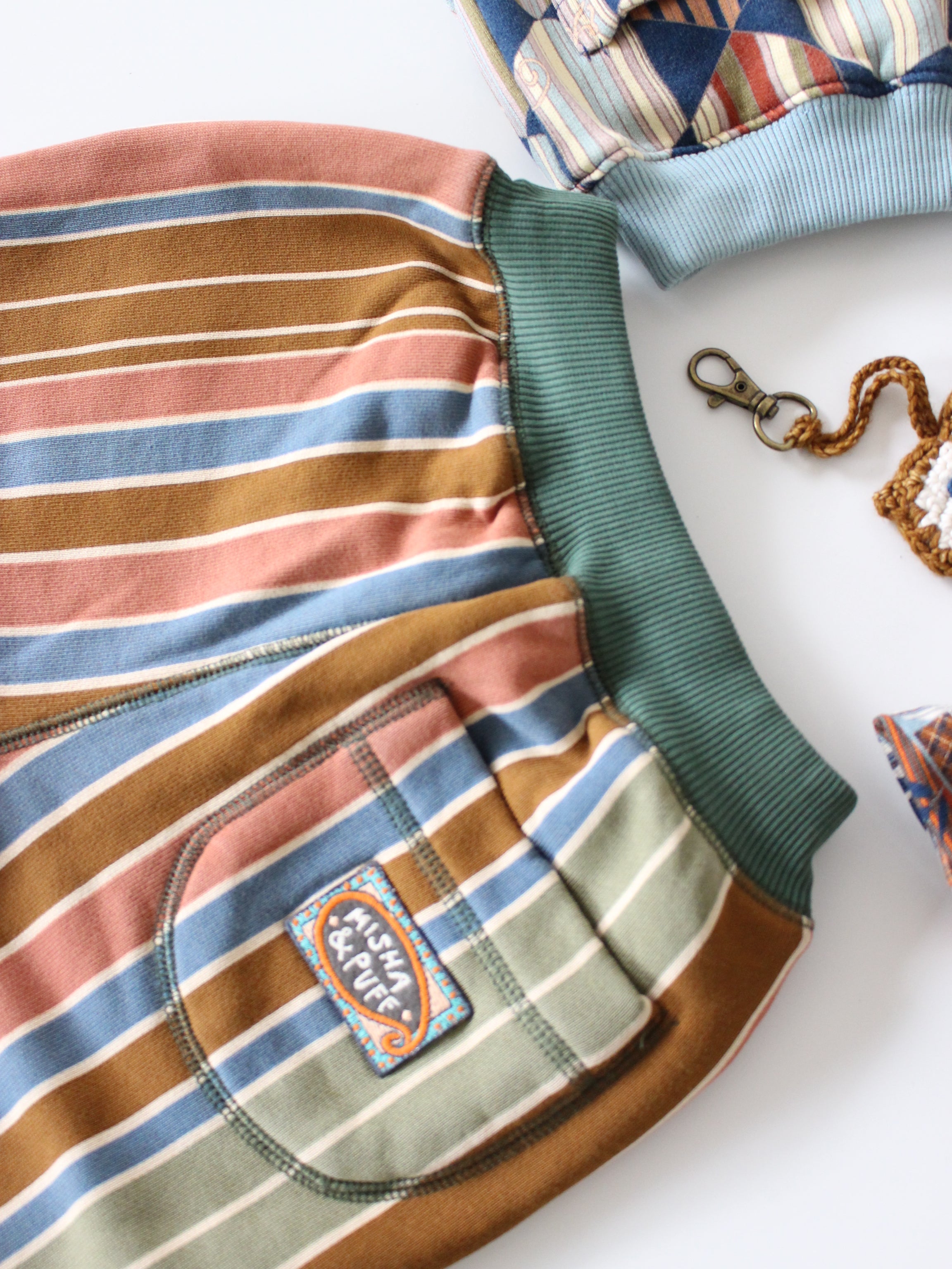 Misha & Puff　COURT JOGGER (NUTMEG AFTERSCHOOL STRIPE)　26aw Drop1