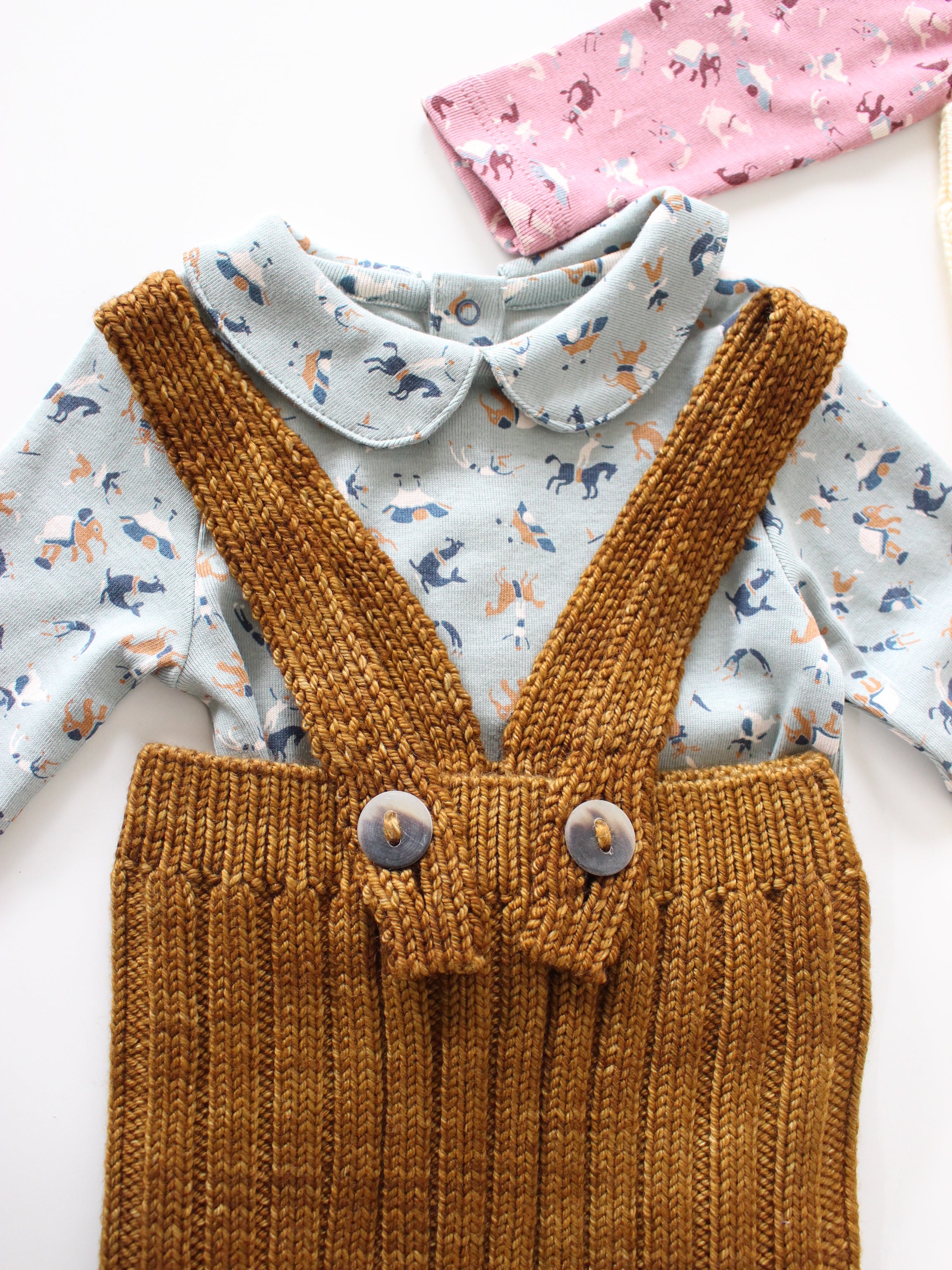 Misha & Puff BABY PETIT COLLAR ONESIE (ONSEN CIRCUS) 26aw Drop1