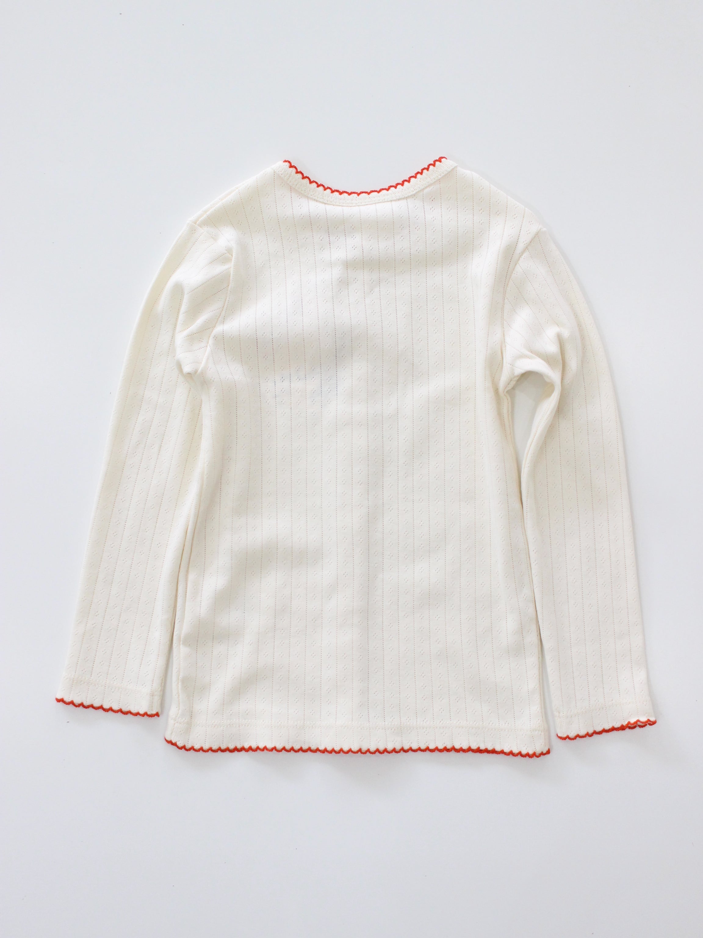 Flöss  Flora Pointelle Cardigan  Gentle Cream