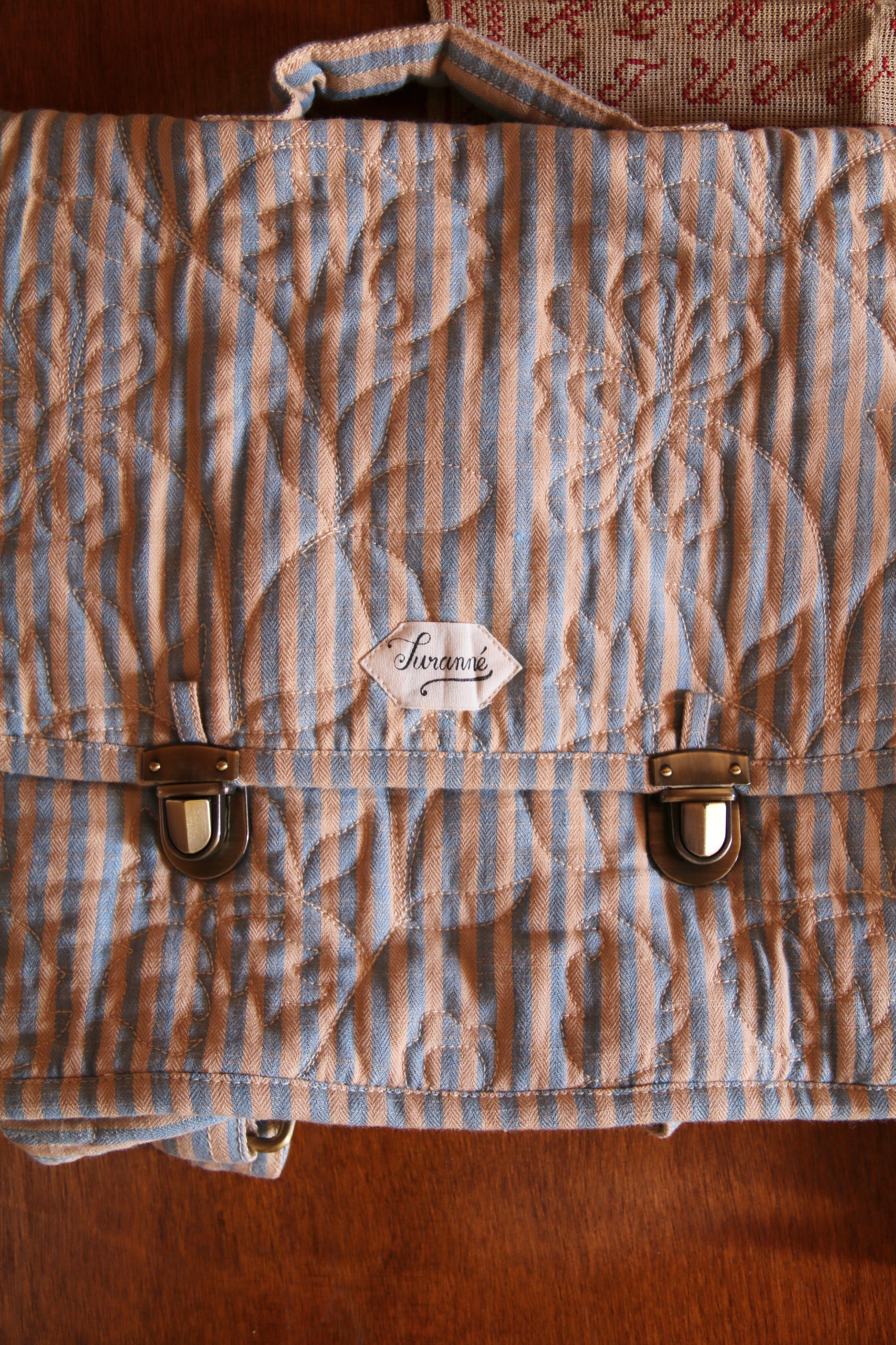 BONJOUR DIARY   School bag Transat stripe　