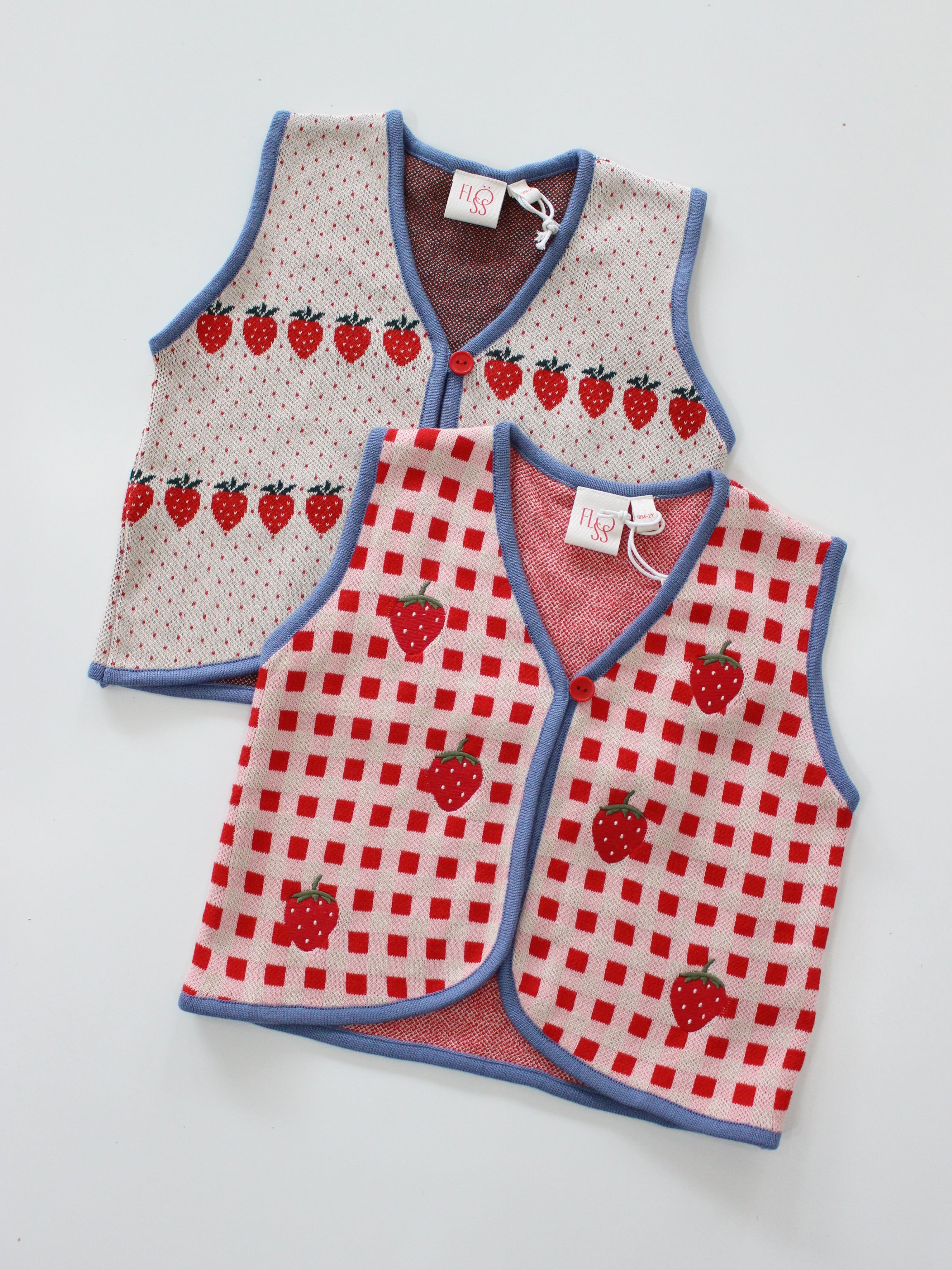 Flöss  Louise Vest  Warm Cotton Berry