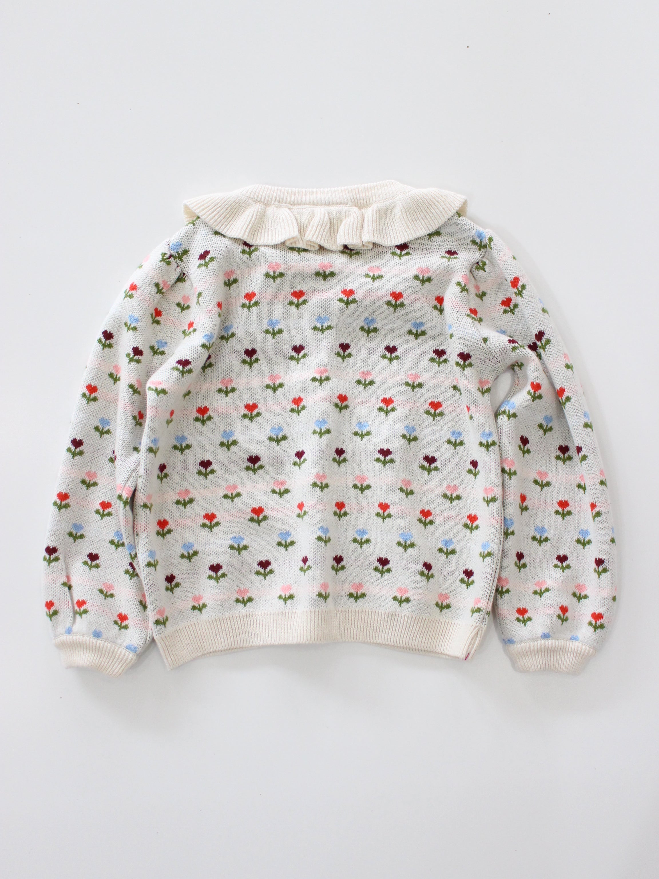 Flöss  Annabelle Cardigan  Cream Multi Floral