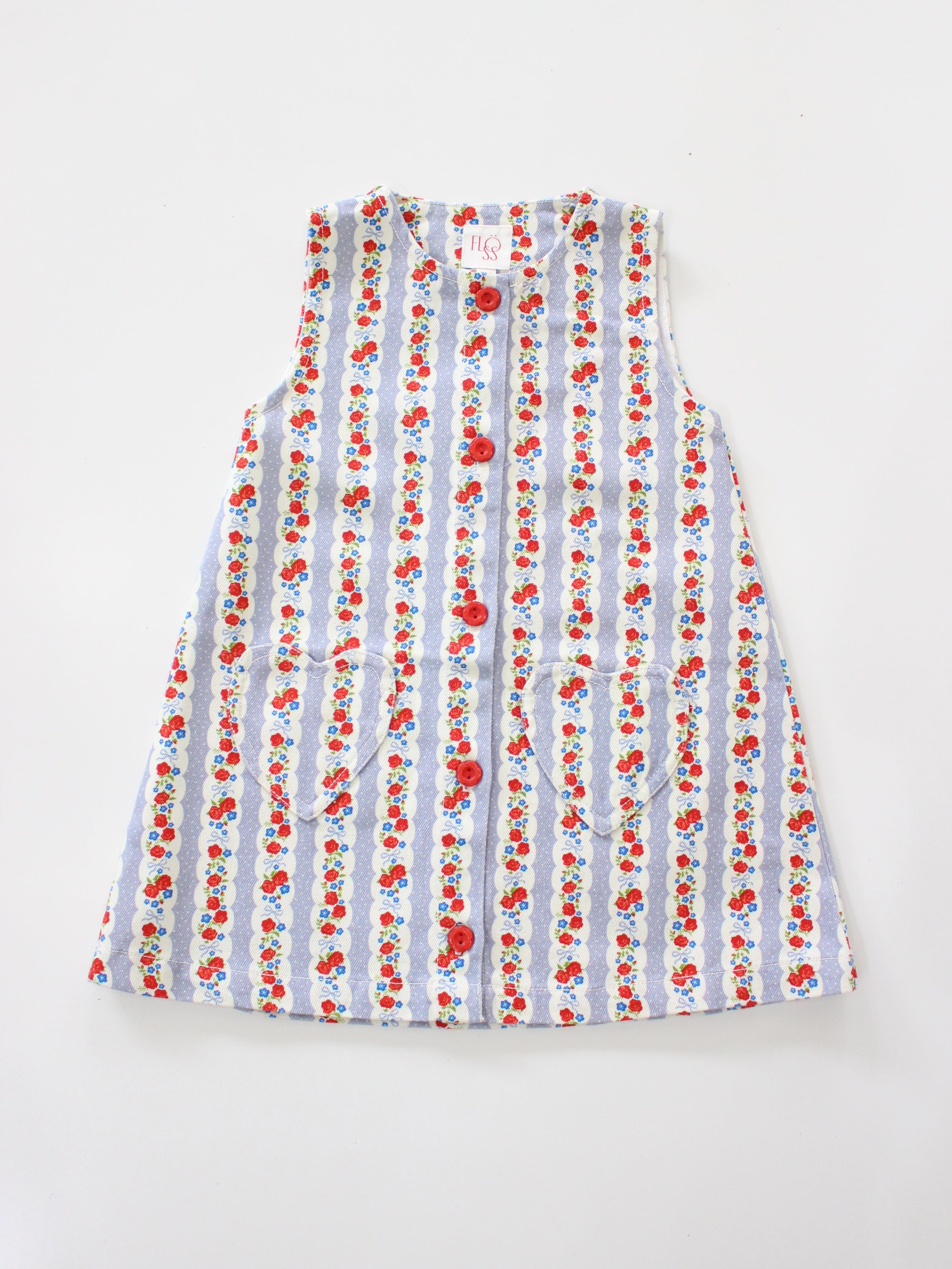 Flöss  Aria Dress  Blue Air Rose