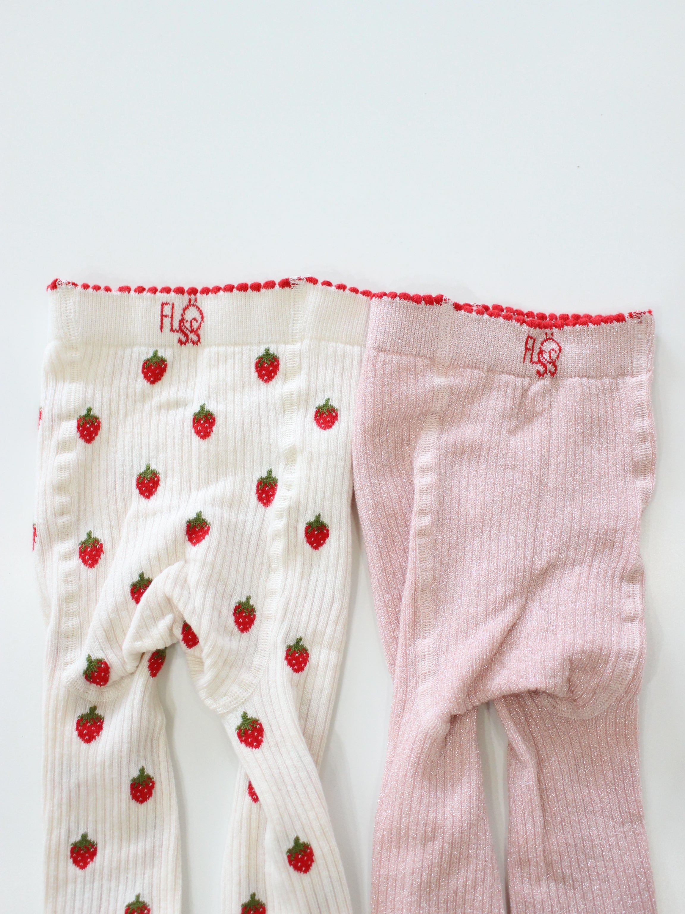 Flöss  Vera Tights 2-pack  Glitter Berry Mix