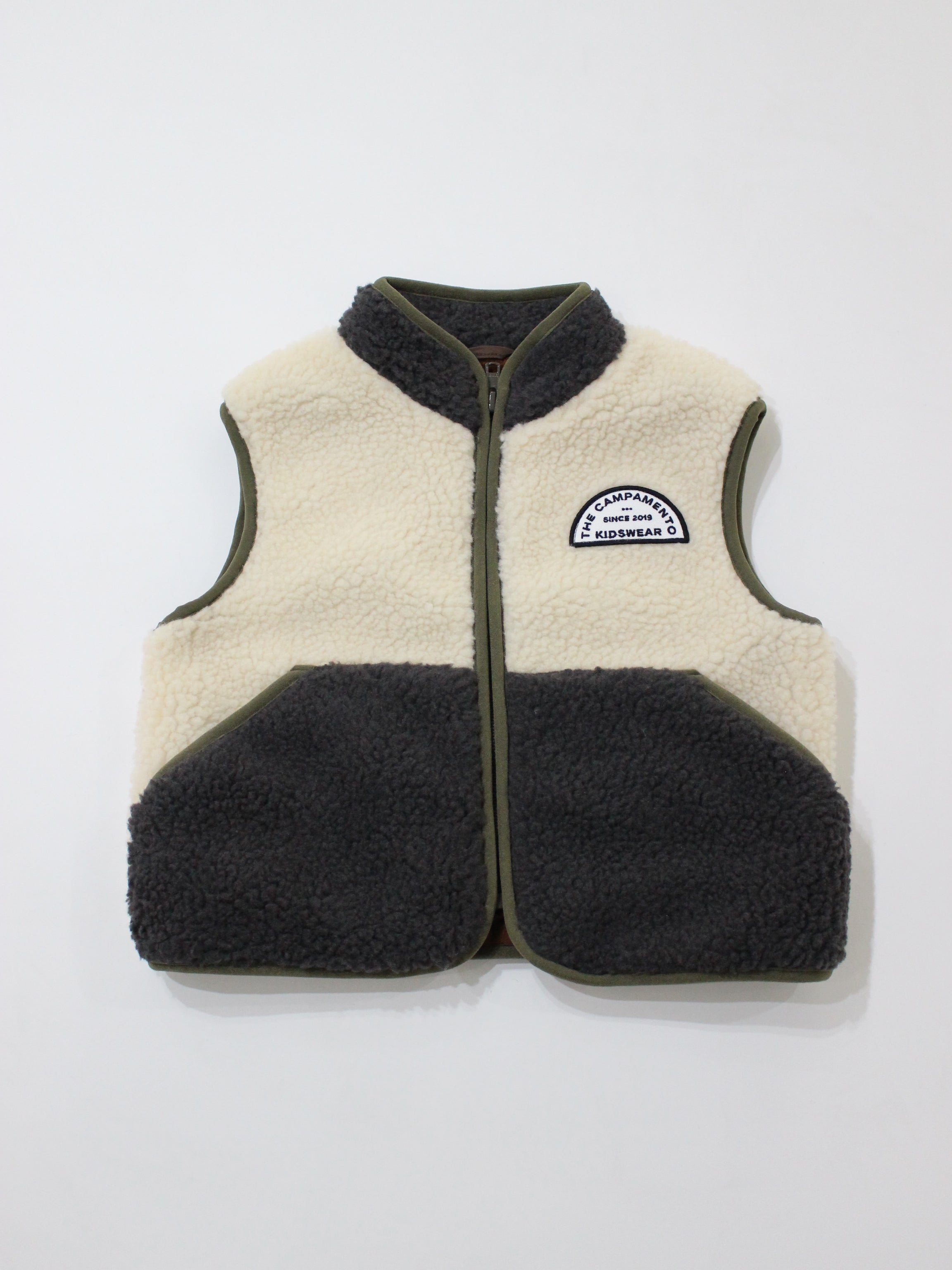 The Campamento   Ecru Teddy Vest