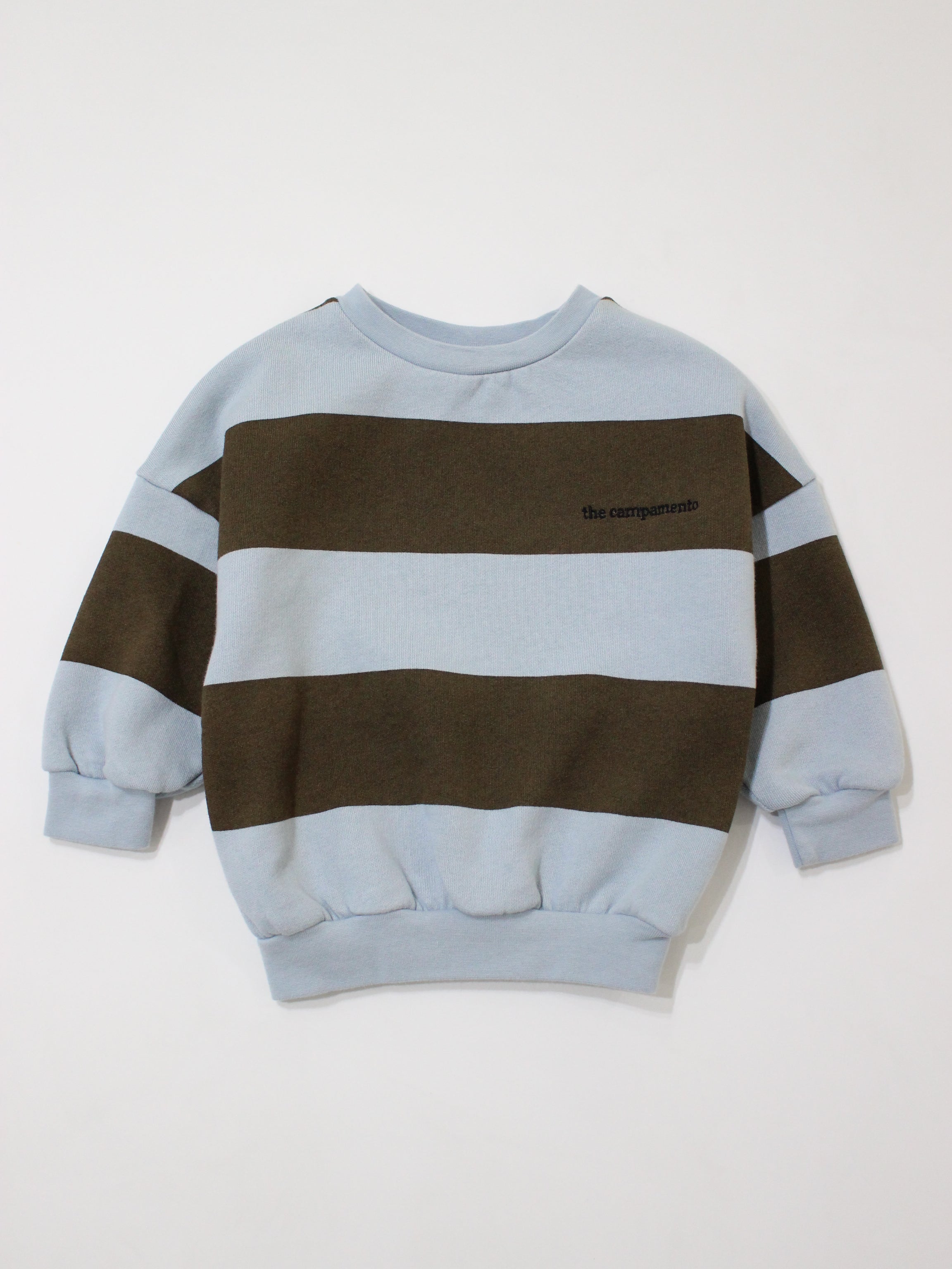 The Campamento   Green Stripes Sweatshirt