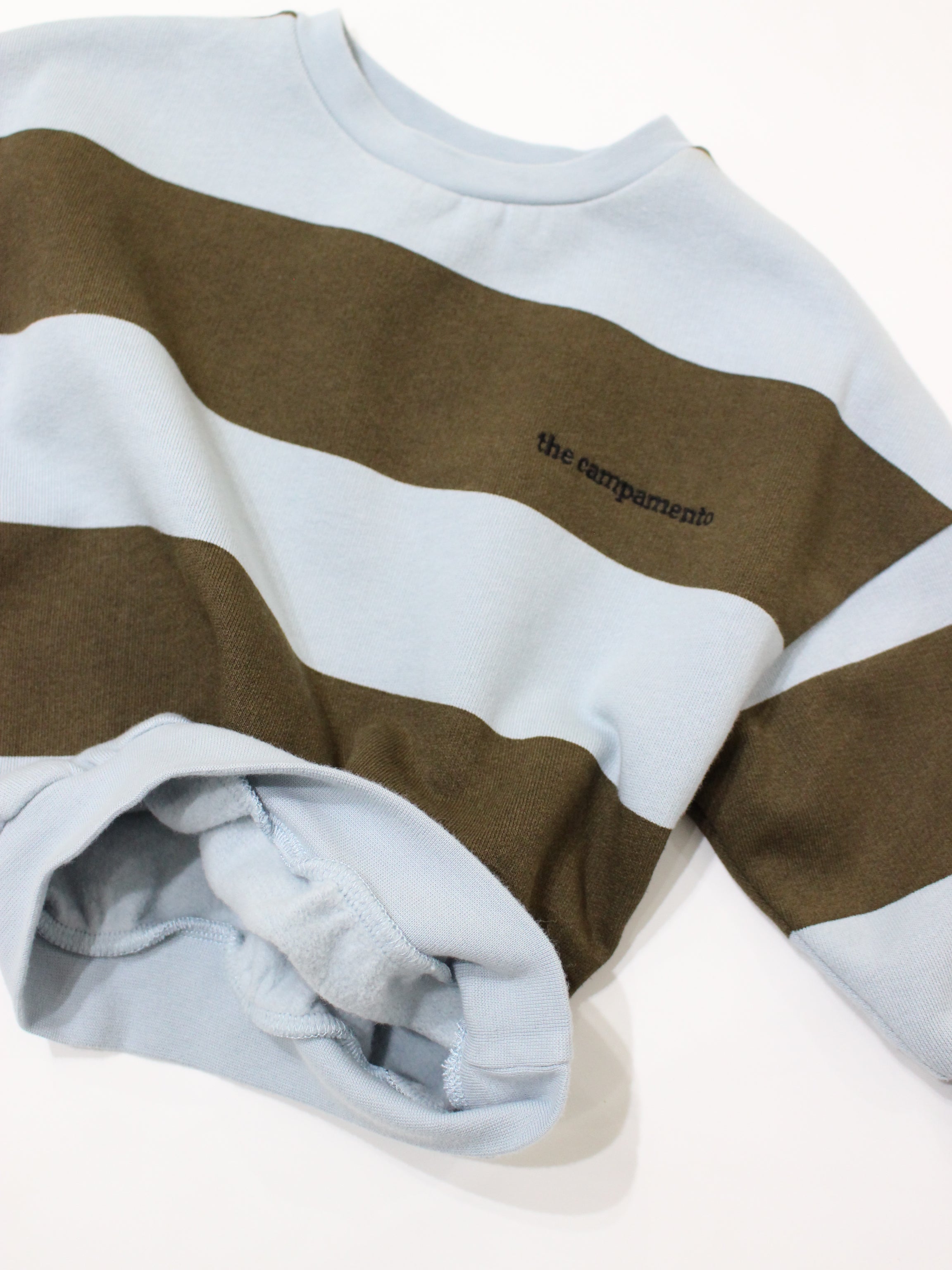 The Campamento   Green Stripes Sweatshirt