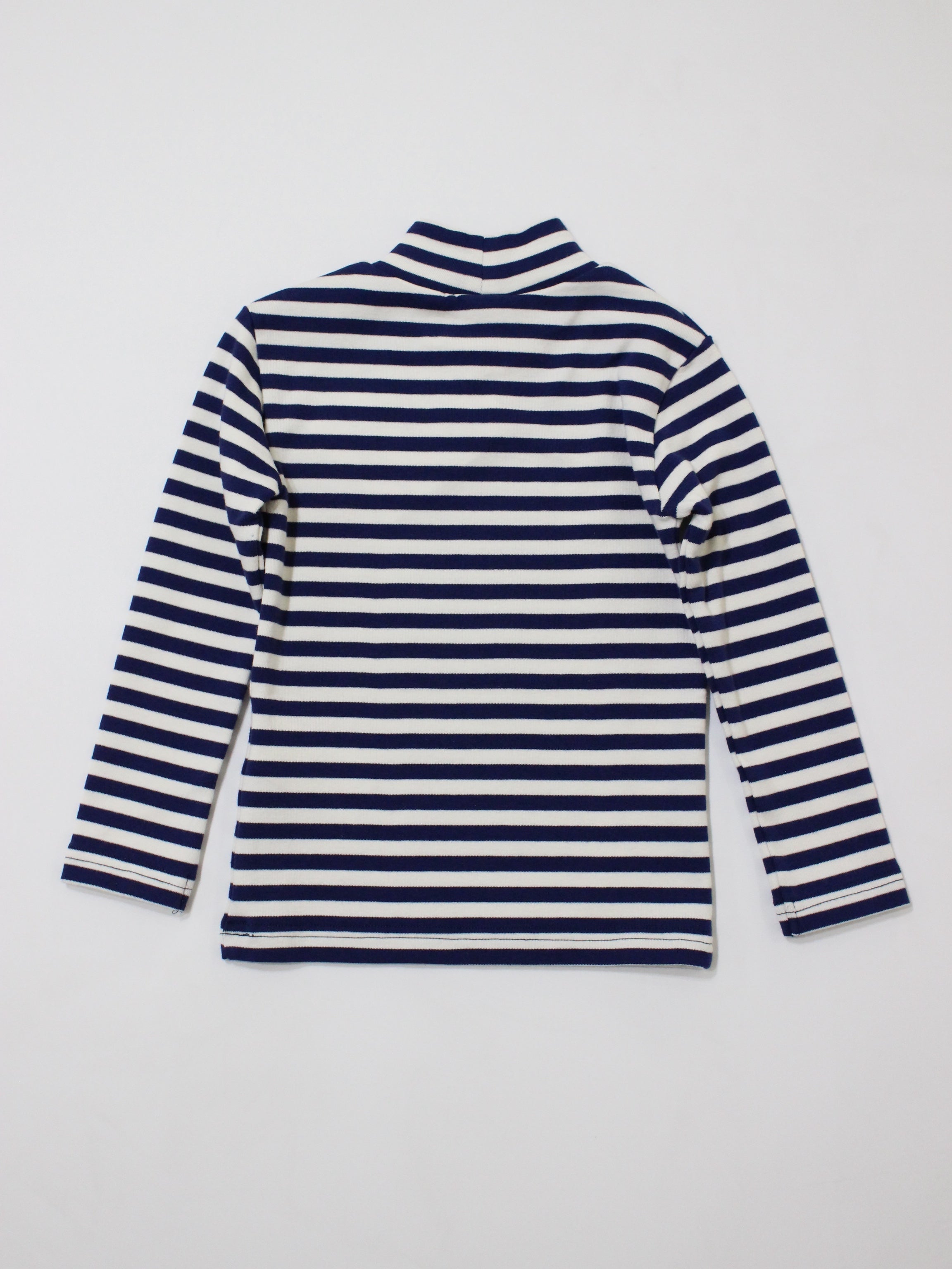 The Campamento  Blue Stripes Turtle Neck Tshirt