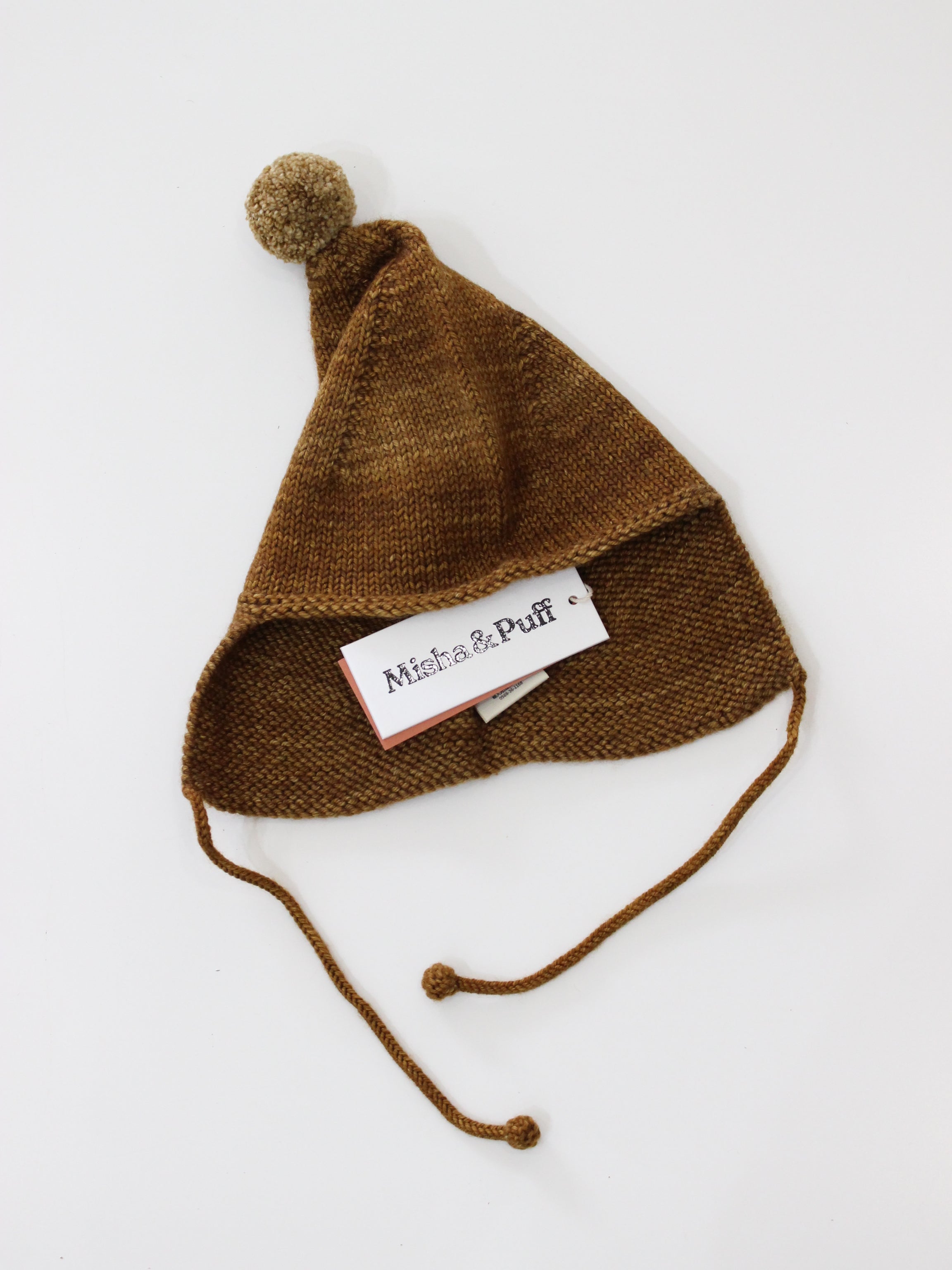 Misha & Puff POINTY PEAK HAT NUTMEG  26FA Drop2