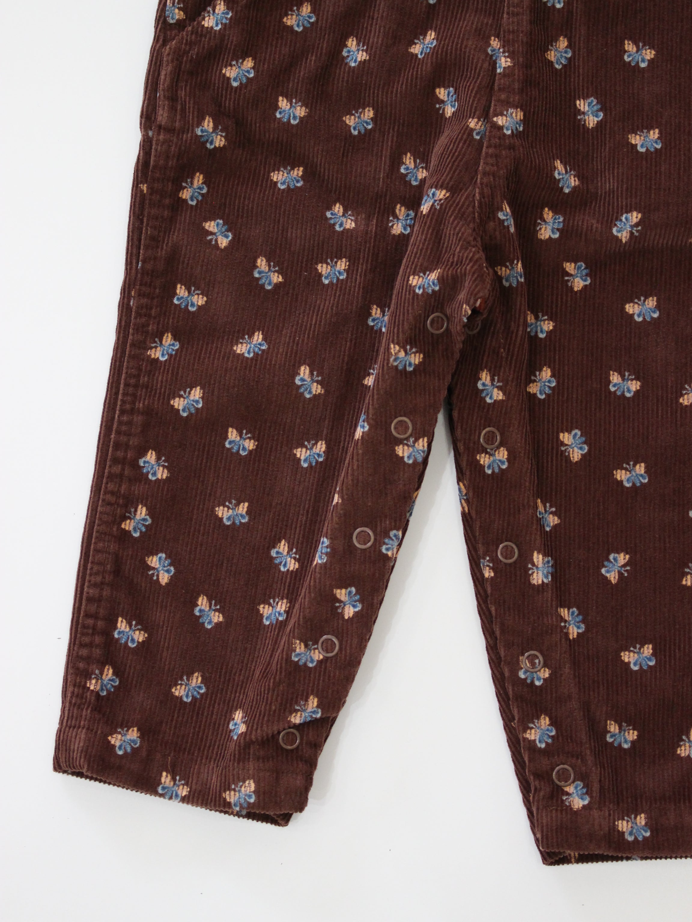 Misha & Puff   BABY CORDUROY CARPENTER OVERALLB DARK ROAST MARIPOSA   26FA Drop2