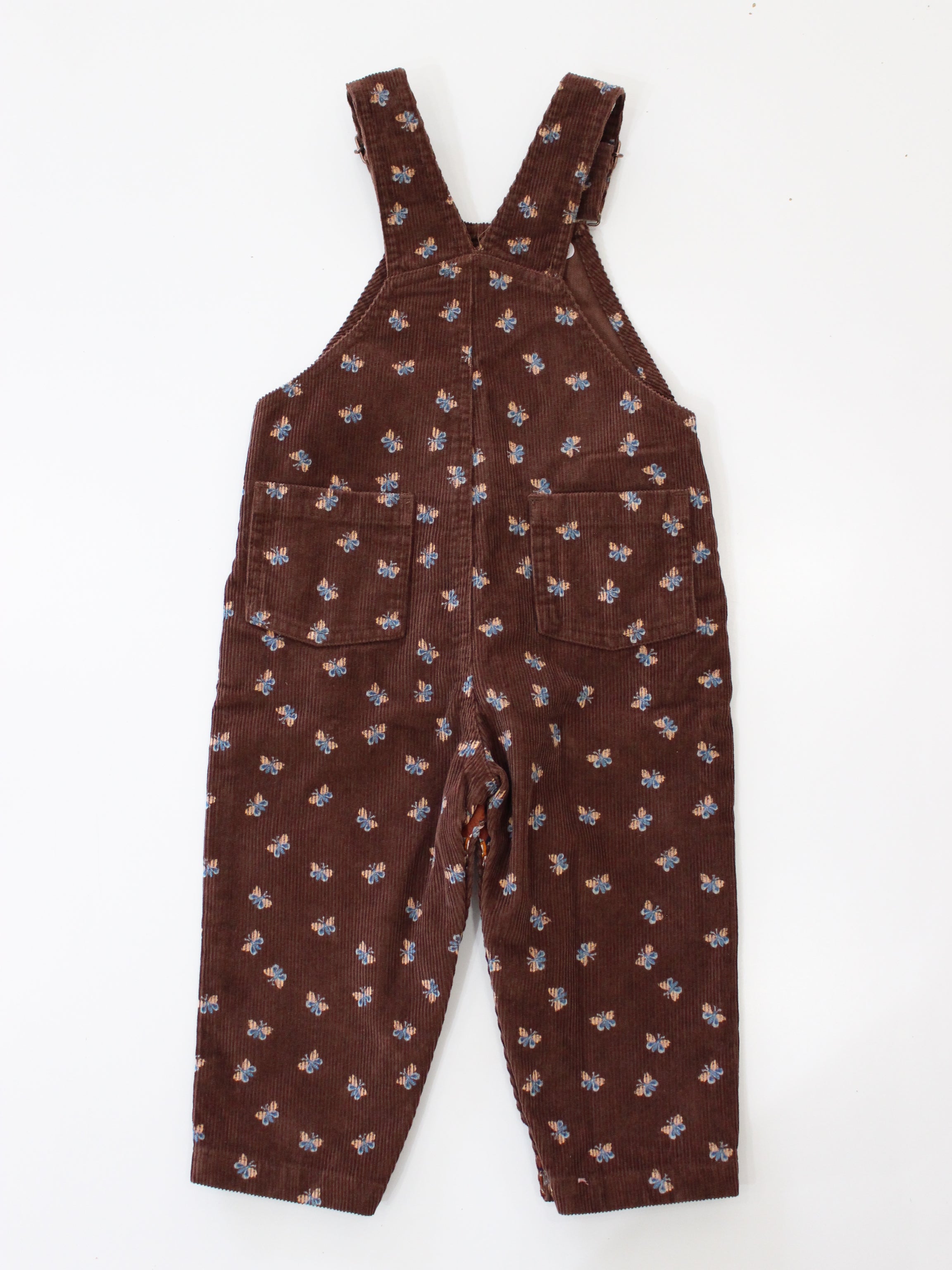 Misha & Puff   BABY CORDUROY CARPENTER OVERALLB DARK ROAST MARIPOSA   26FA Drop2