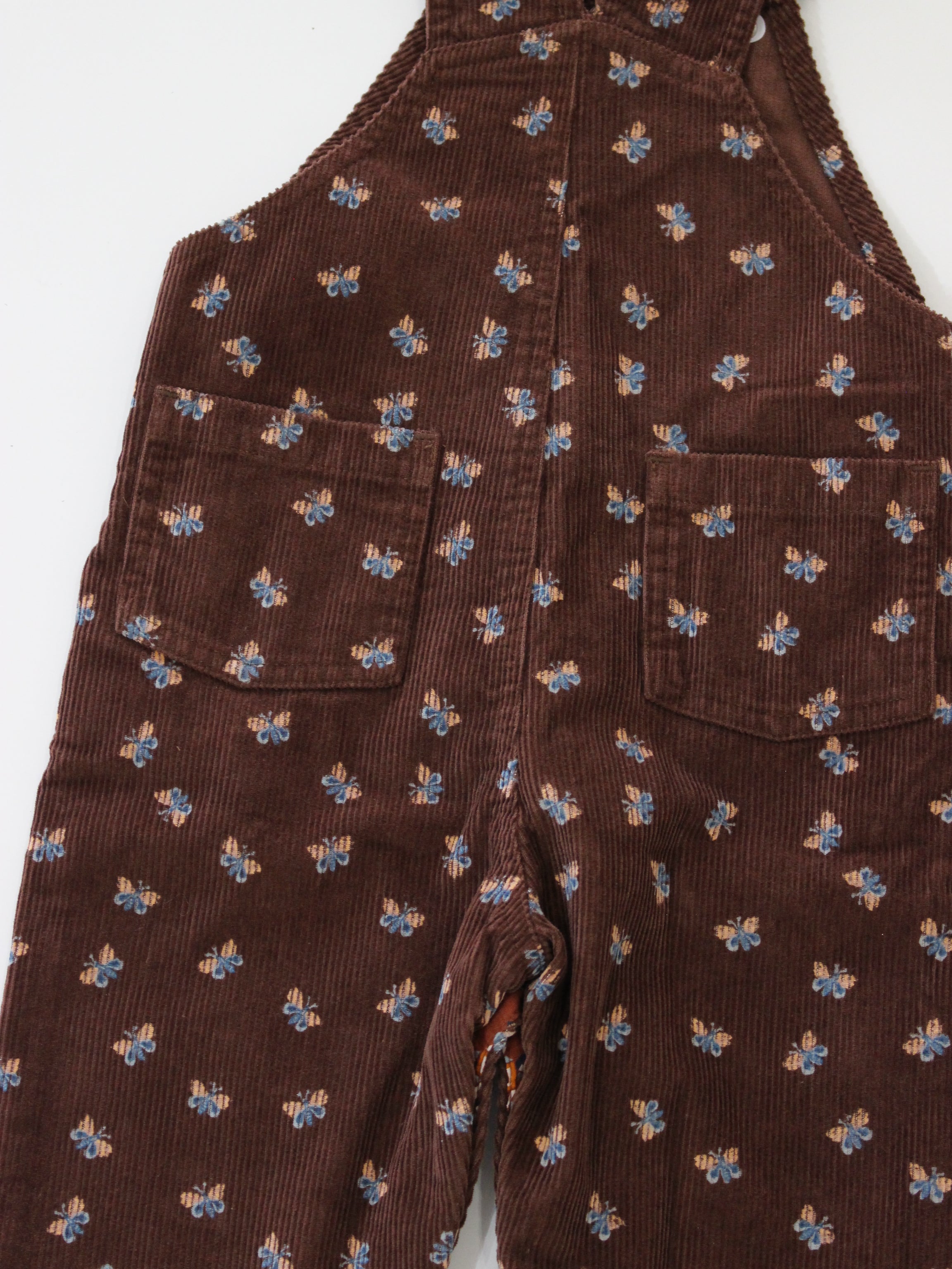 Misha & Puff   BABY CORDUROY CARPENTER OVERALLB DARK ROAST MARIPOSA   26FA Drop2