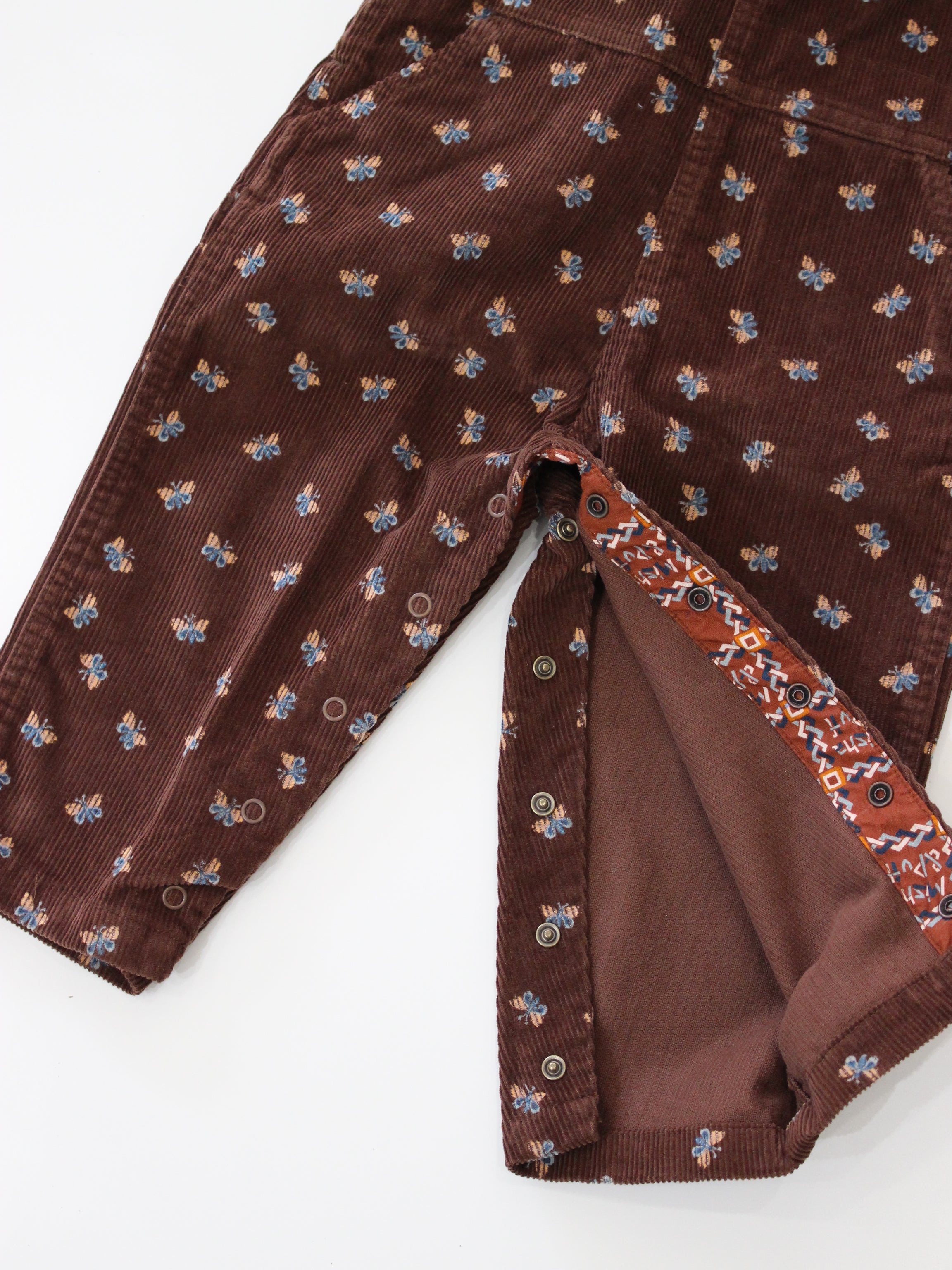 Misha & Puff   BABY CORDUROY CARPENTER OVERALLB DARK ROAST MARIPOSA   26FA Drop2