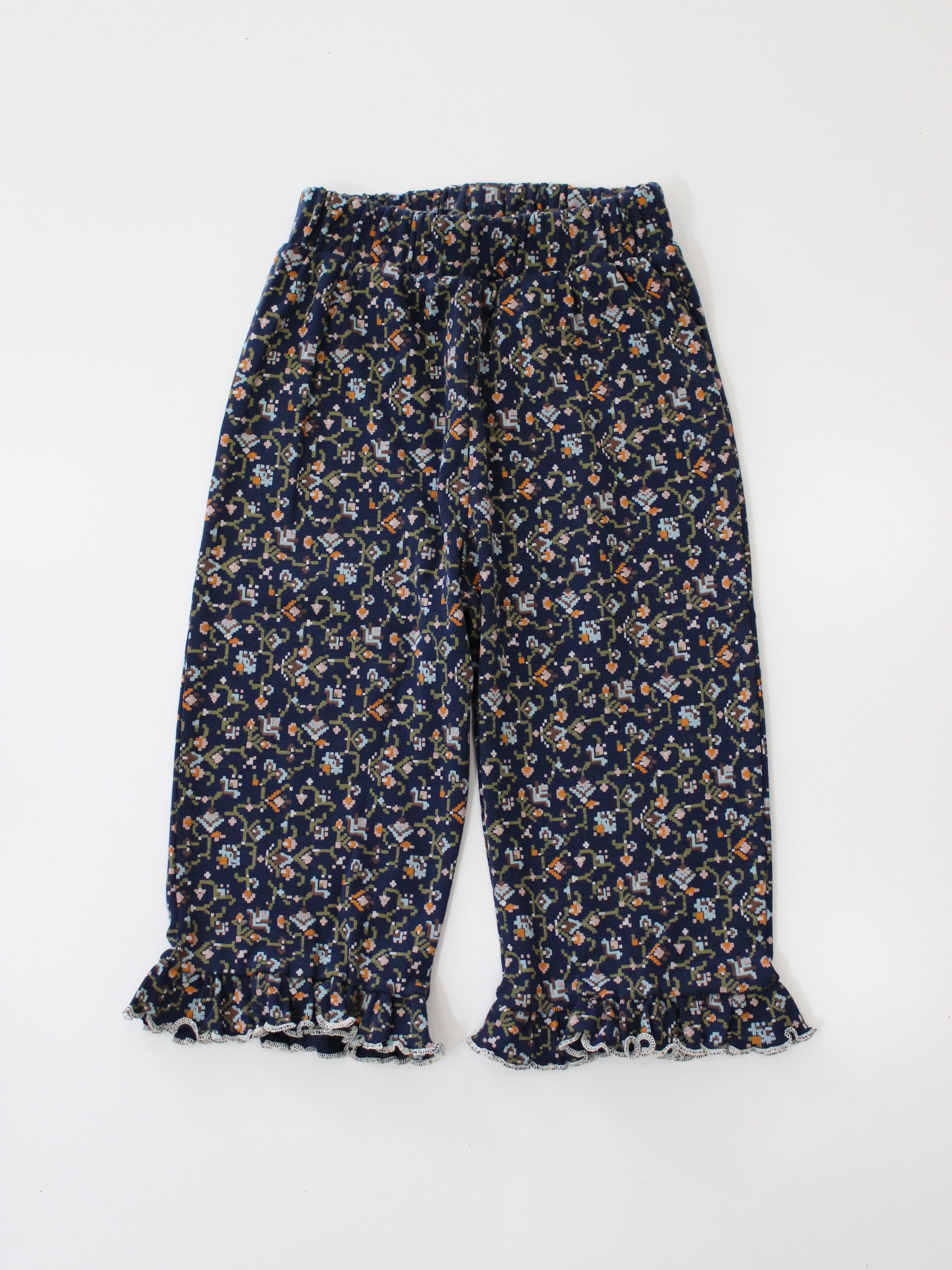 Misha & Puff  RUFFLE PEDAL PUSHER ASTRONOMY MILLEFLEURS   26FA Drop2