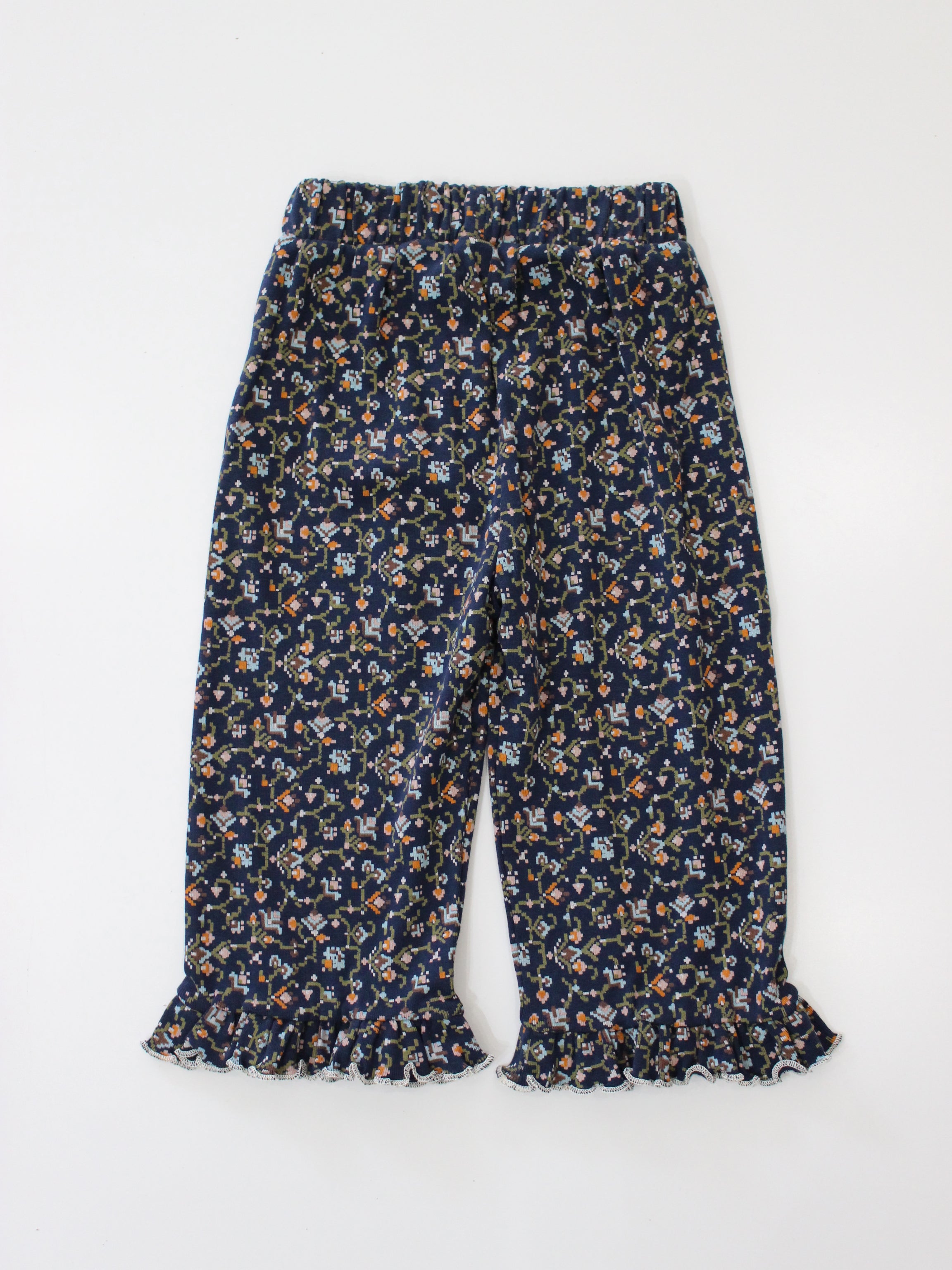 Misha & Puff  RUFFLE PEDAL PUSHER ASTRONOMY MILLEFLEURS   26FA Drop2