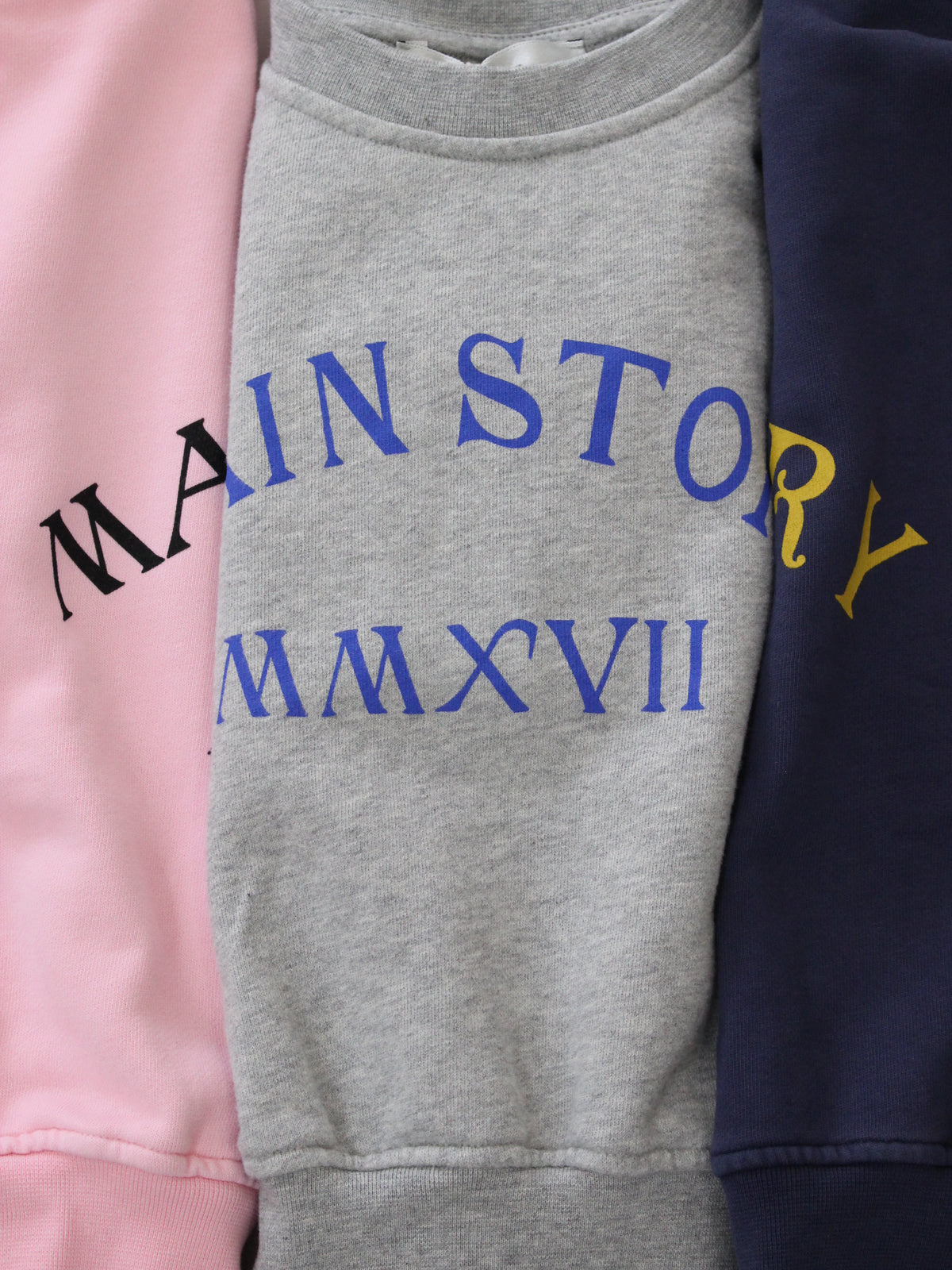 main story  Bubble Sweatshirt  Grey Melange