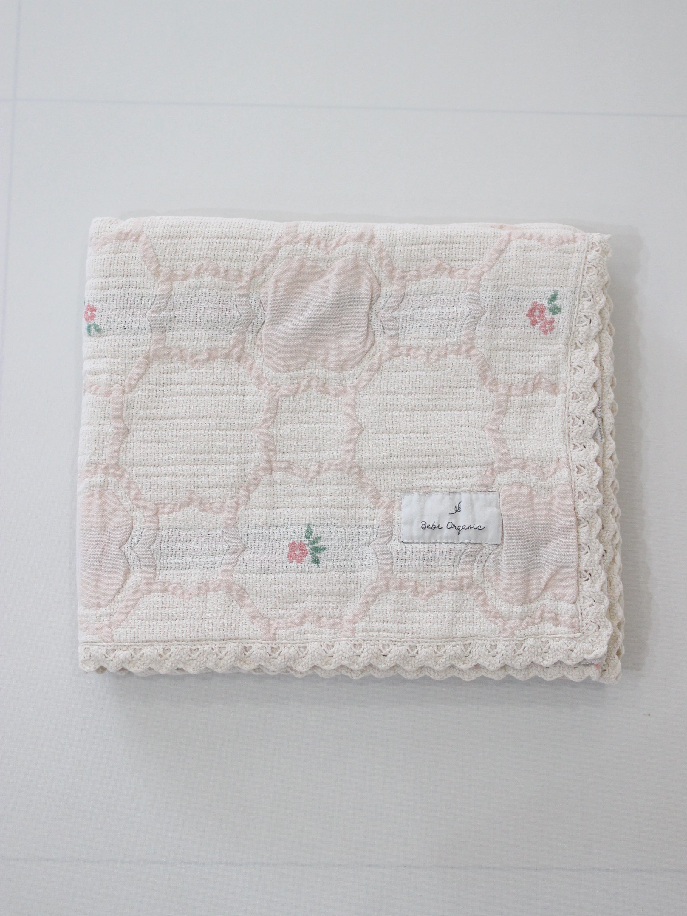 Bebe Organic  Cleo Blanket  Vintage Wallpaper Floral