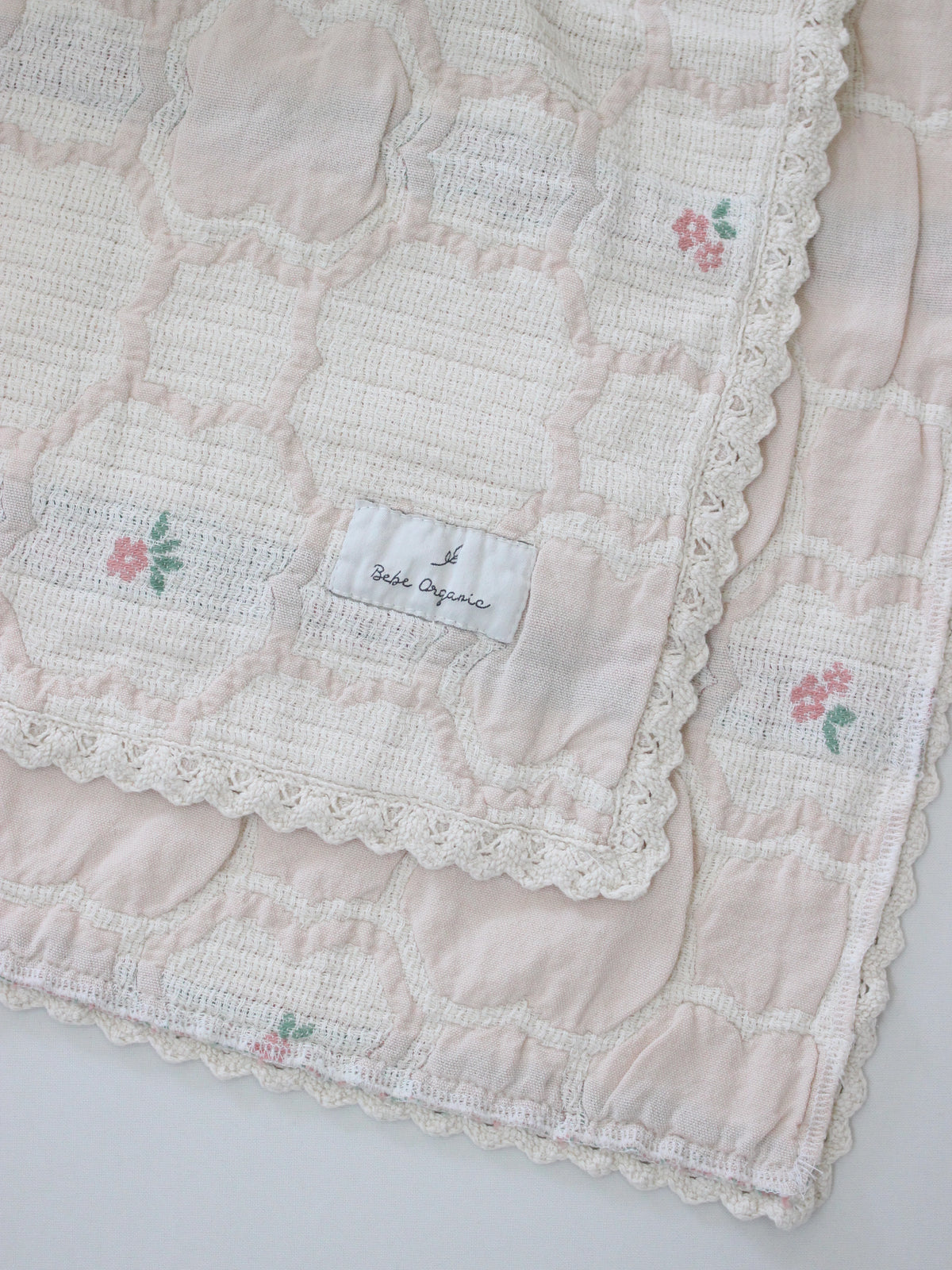Bebe Organic  Cleo Blanket  Vintage Wallpaper Floral